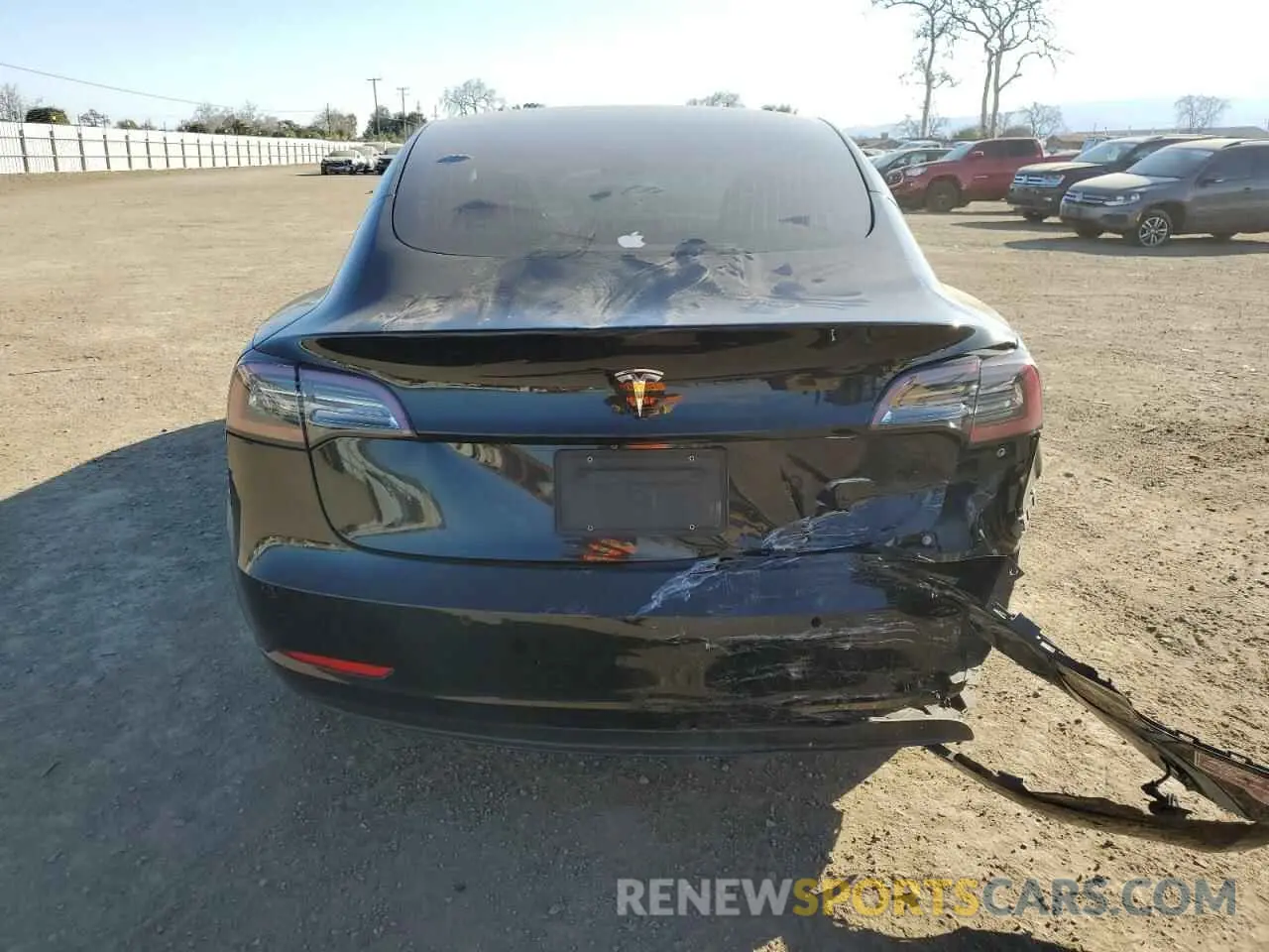 6 fotografías del automóvil dañado 5YJ3E1EA3KF346098 TESLA MODEL 3 2019