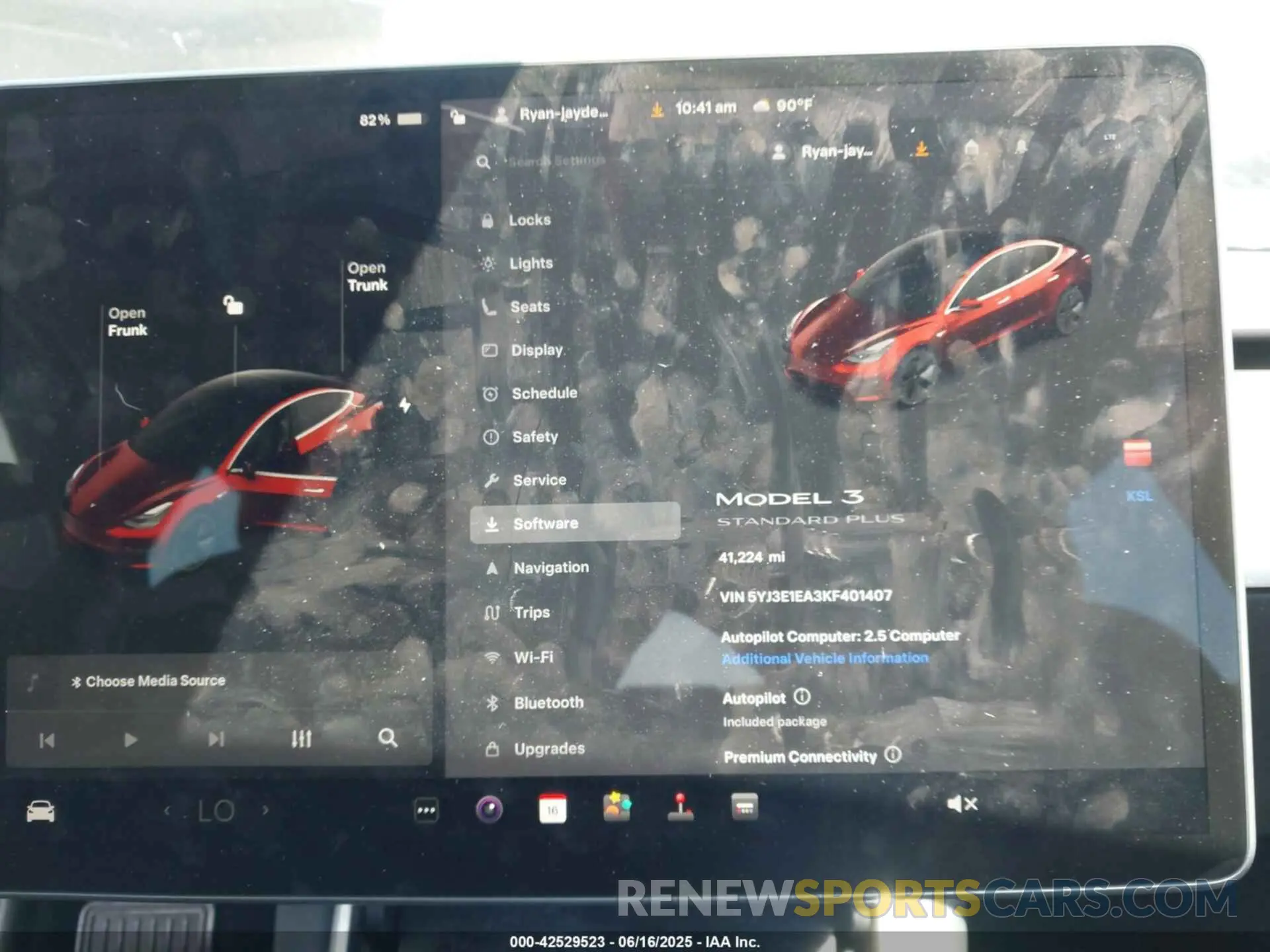 7 fotografías del automóvil dañado 5YJ3E1EA3KF401407 TESLA MODEL 3 2019