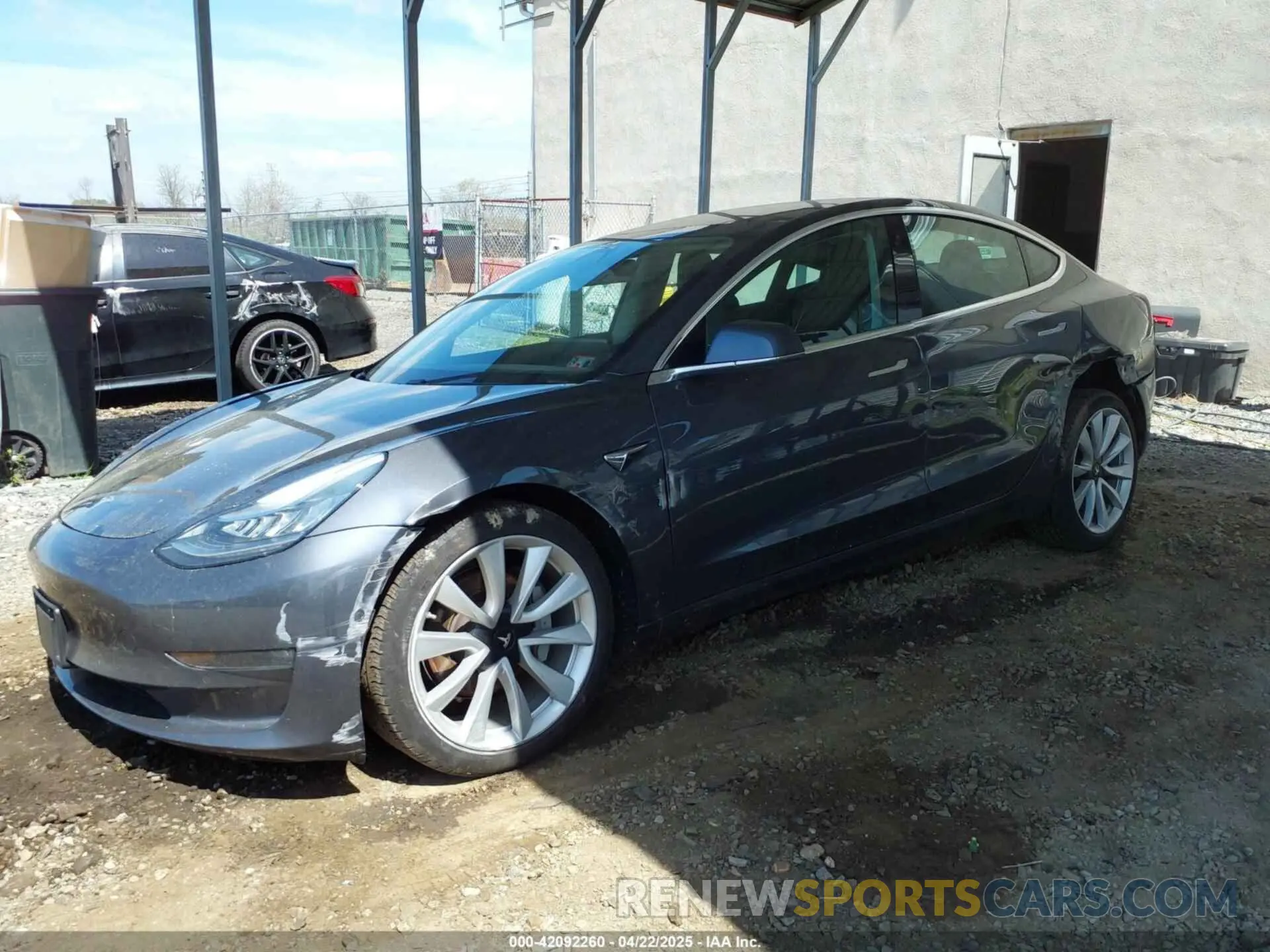 2 fotografías del automóvil dañado 5YJ3E1EA3KF412603 TESLA MODEL 3 2019