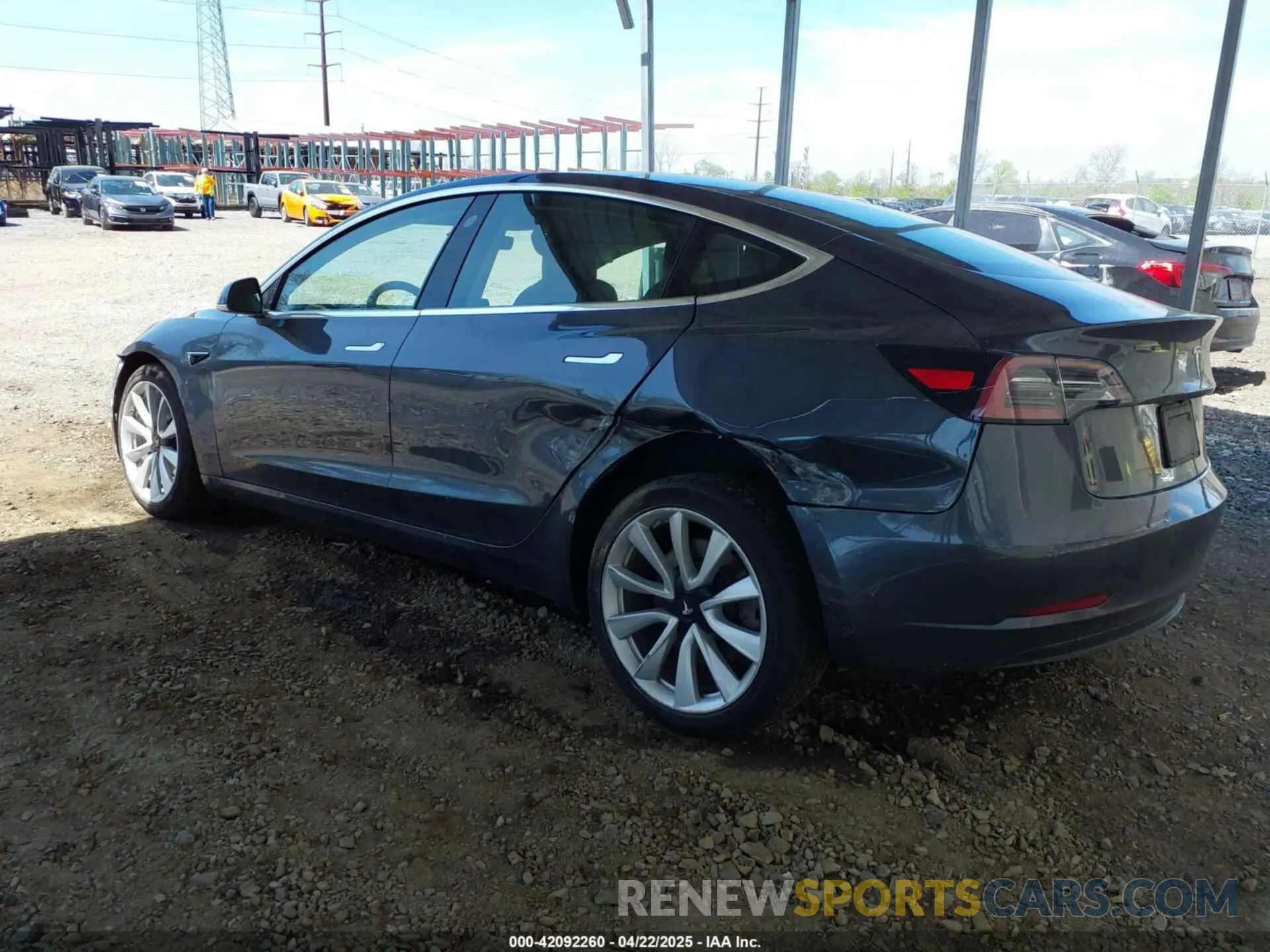 3 fotografías del automóvil dañado 5YJ3E1EA3KF412603 TESLA MODEL 3 2019