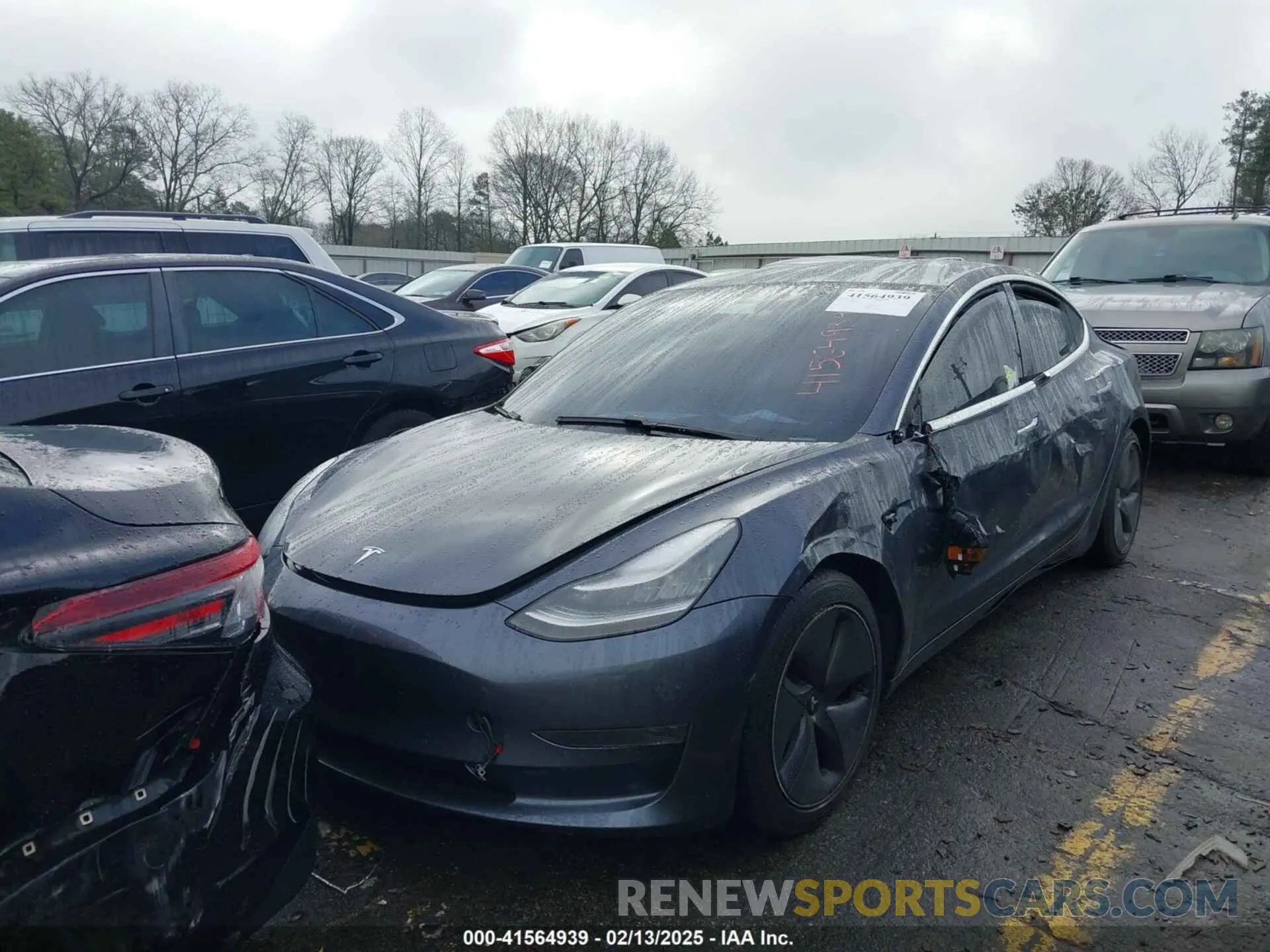 2 fotografías del automóvil dañado 5YJ3E1EA3KF426971 TESLA MODEL 3 2019