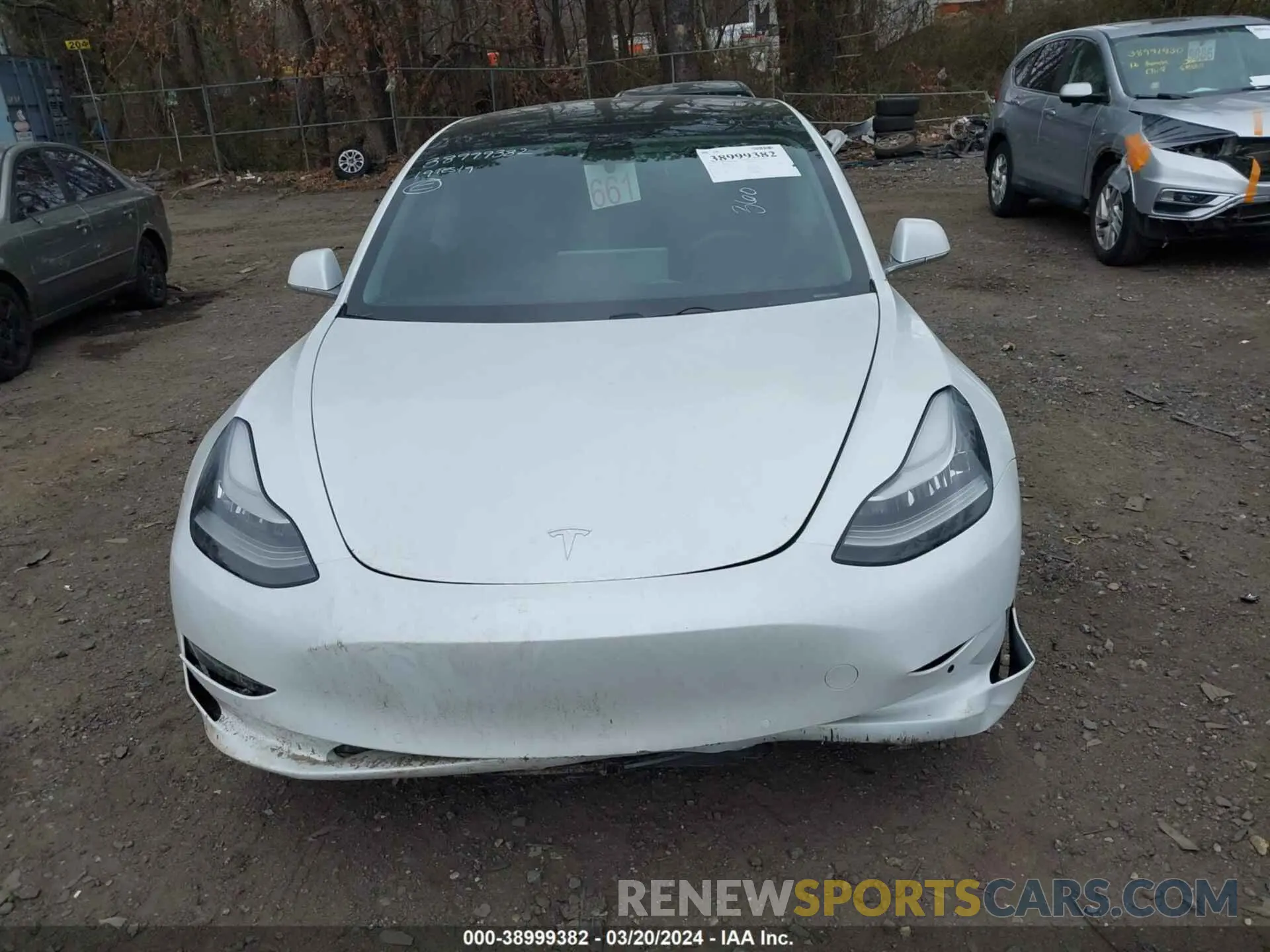 12 fotografías del automóvil dañado 5YJ3E1EA3KF436464 TESLA MODEL 3 2019