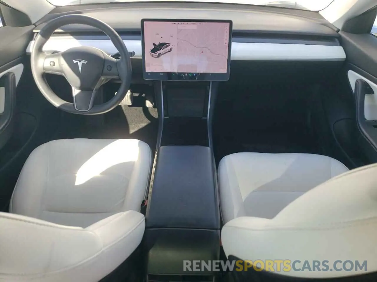 8 fotografías del automóvil dañado 5YJ3E1EA3KF448002 TESLA MODEL 3 2019