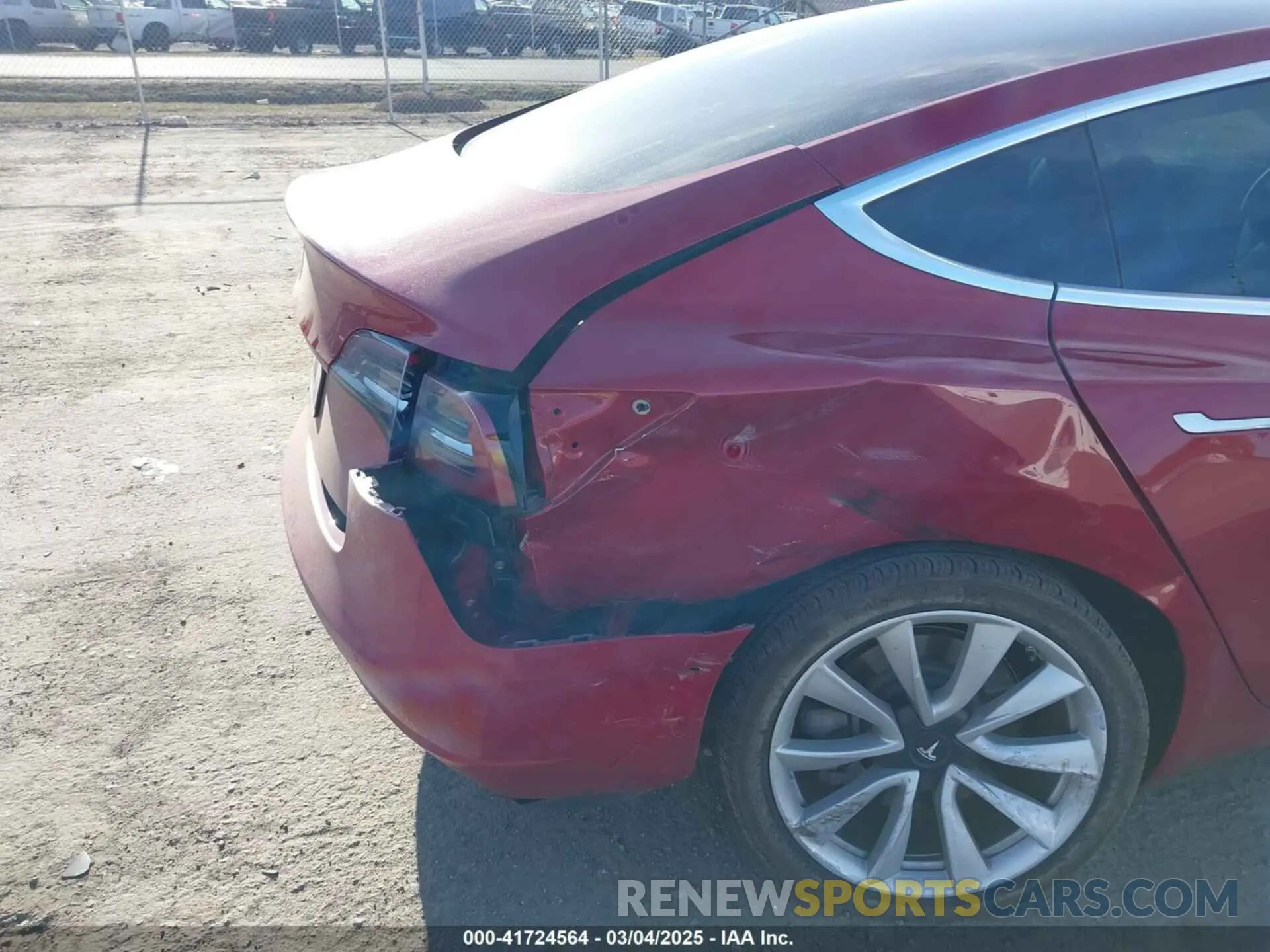 6 fotografías del automóvil dañado 5YJ3E1EA3KF466418 TESLA MODEL 3 2019