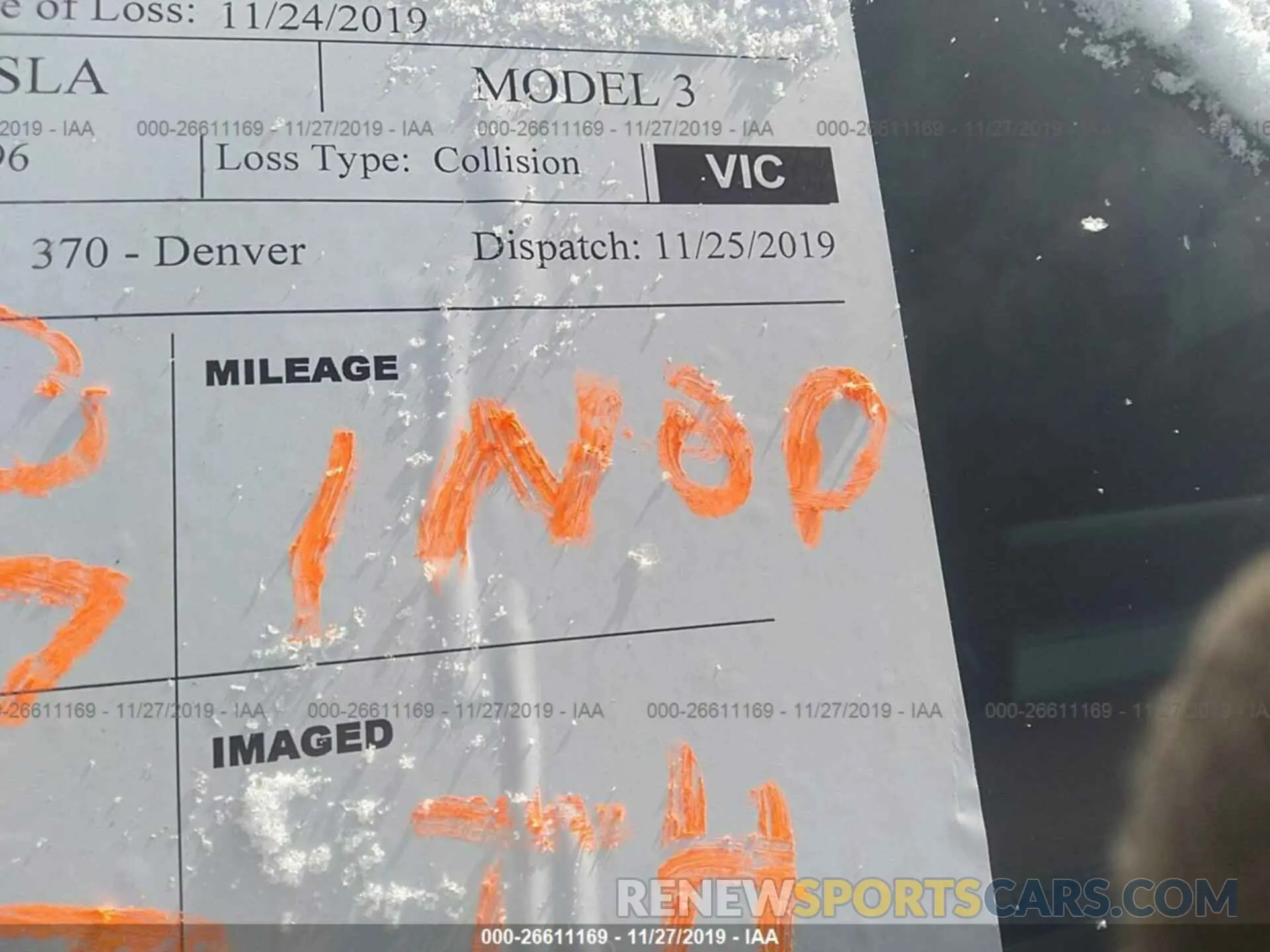 7 fotografías del automóvil dañado 5YJ3E1EA3KF485096 TESLA MODEL 3 2019