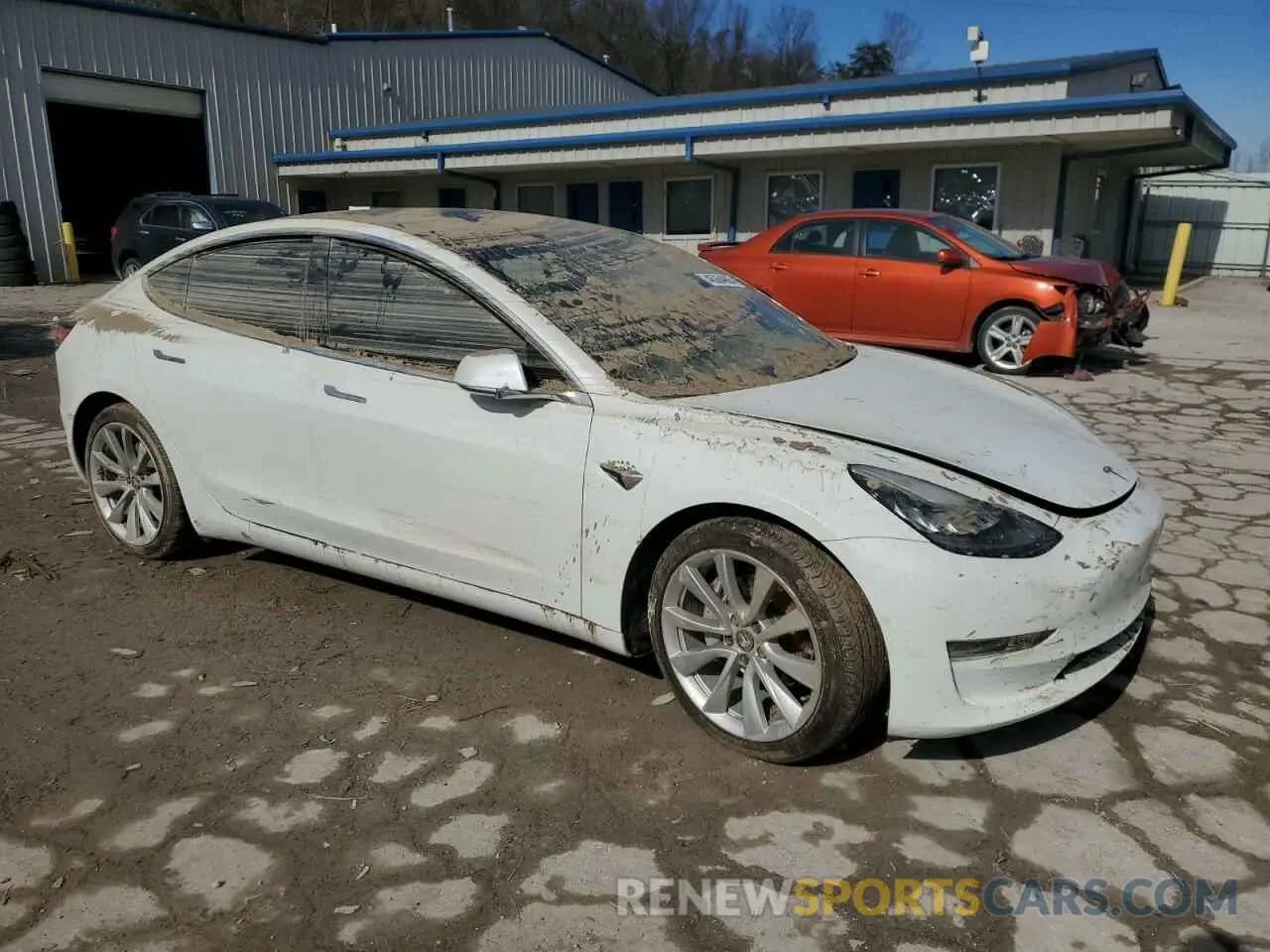 4 fotografías del automóvil dañado 5YJ3E1EA3KF509087 TESLA MODEL 3 2019