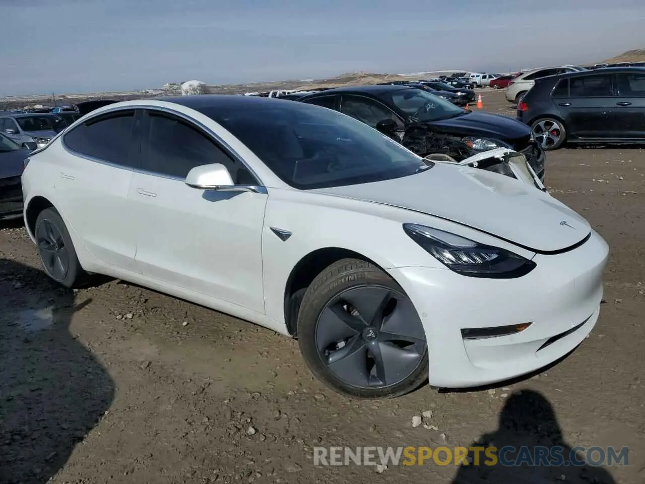 4 fotografías del automóvil dañado 5YJ3E1EA4KF208392 TESLA MODEL 3 2019