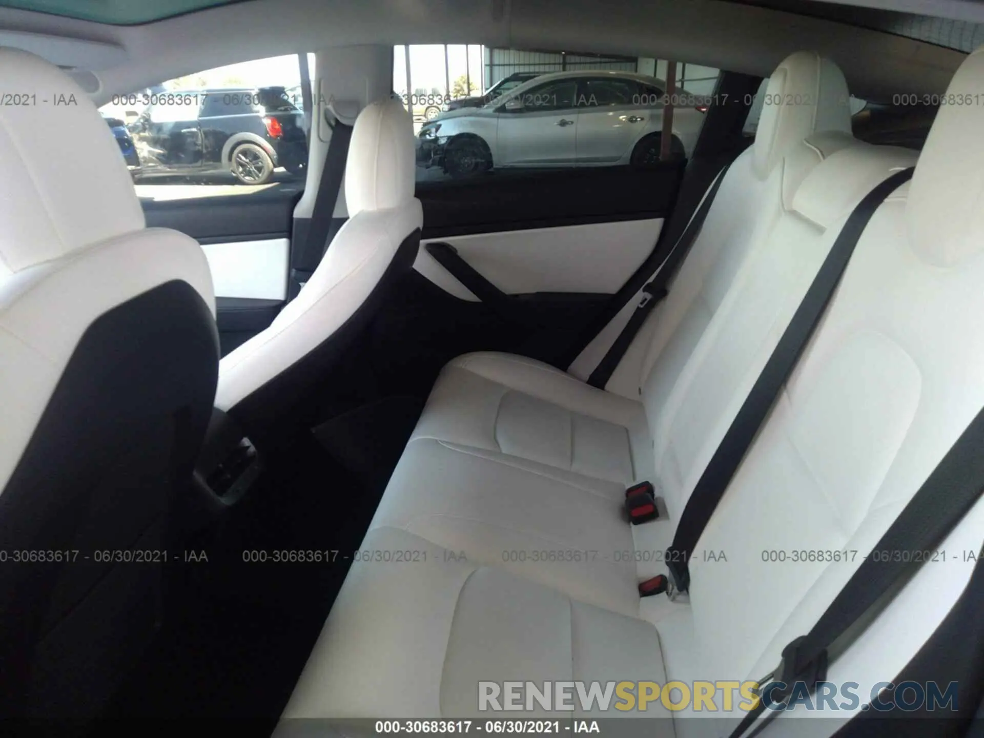 8 fotografías del automóvil dañado 5YJ3E1EA4KF301865 TESLA MODEL 3 2019