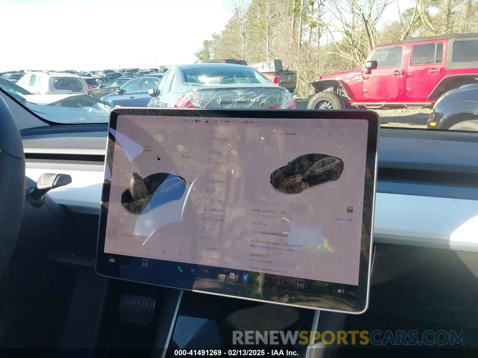 17 fotografías del automóvil dañado 5YJ3E1EA4KF317872 TESLA MODEL 3 2019