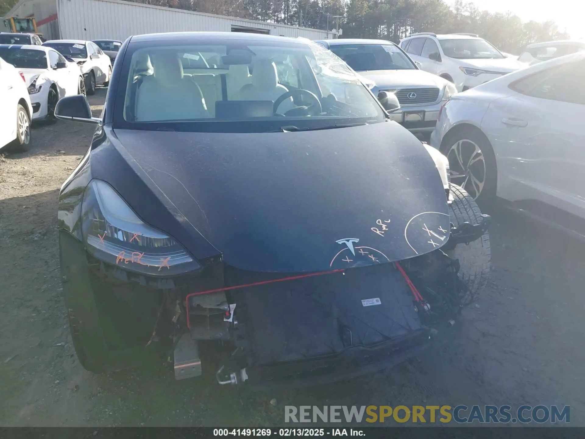 6 fotografías del automóvil dañado 5YJ3E1EA4KF317872 TESLA MODEL 3 2019