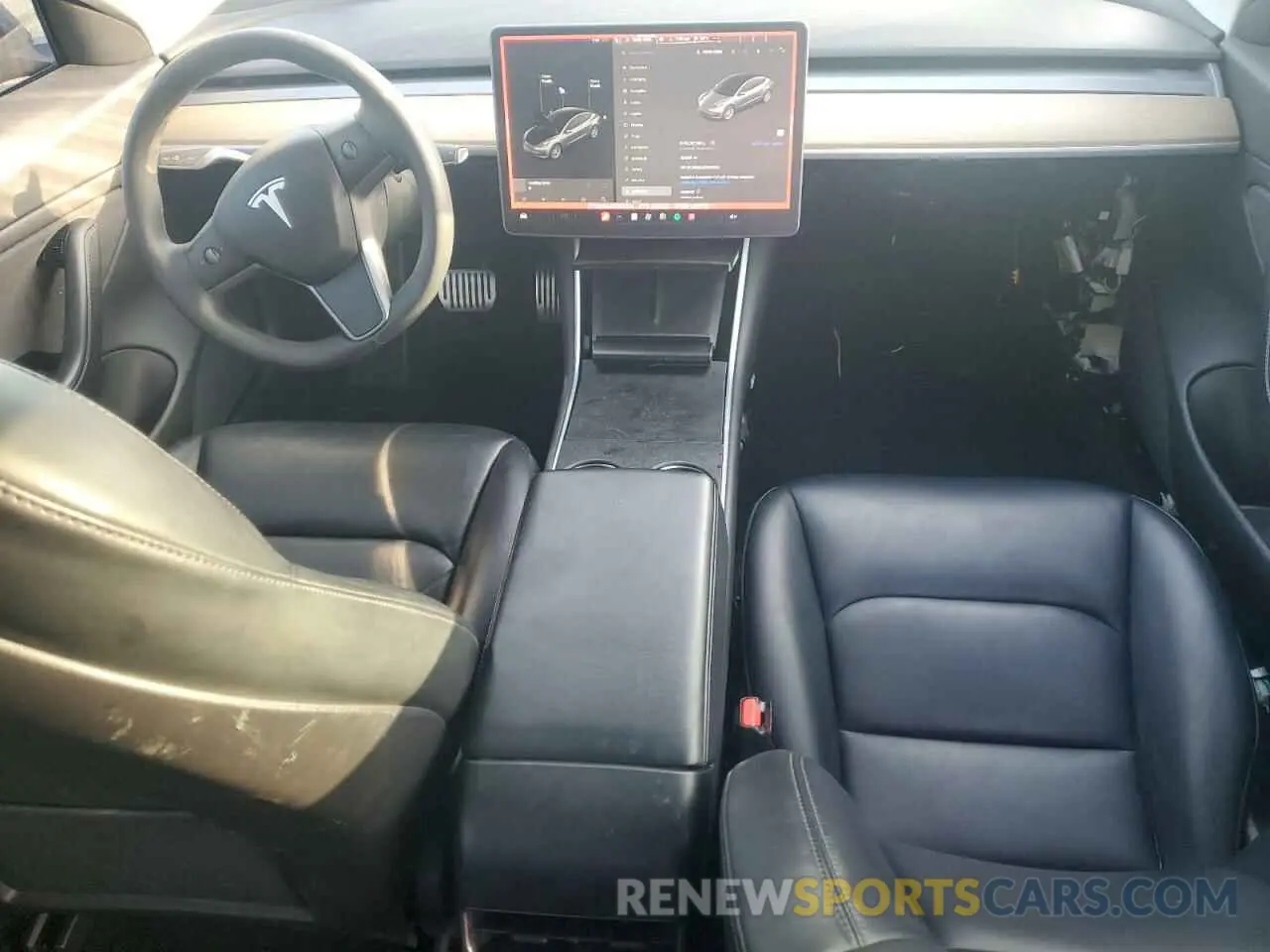 8 fotografías del automóvil dañado 5YJ3E1EA4KF331254 TESLA MODEL 3 2019