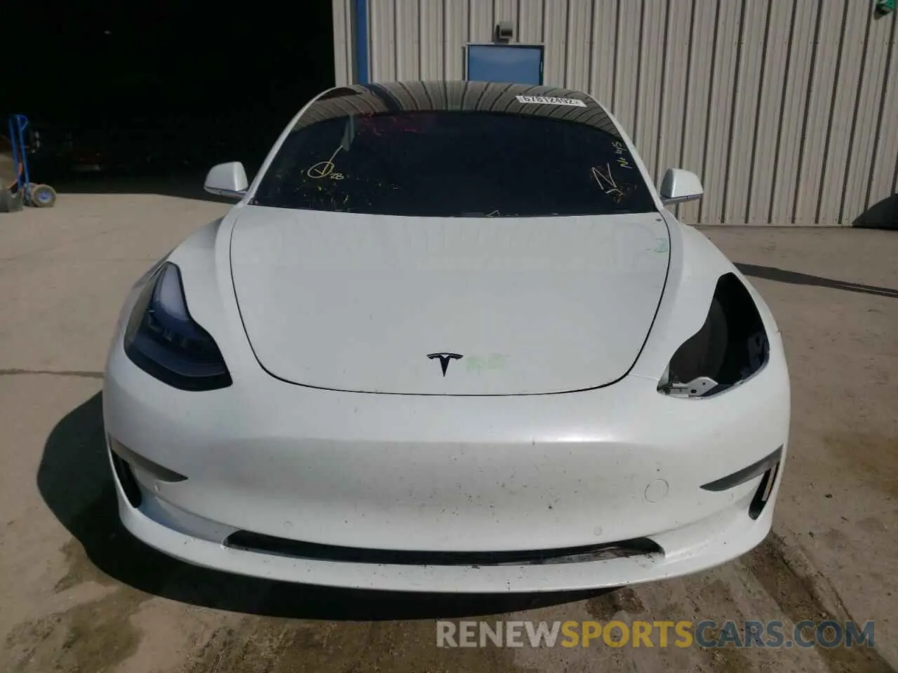 5 fotografías del automóvil dañado 5YJ3E1EA4KF338415 TESLA MODEL 3 2019