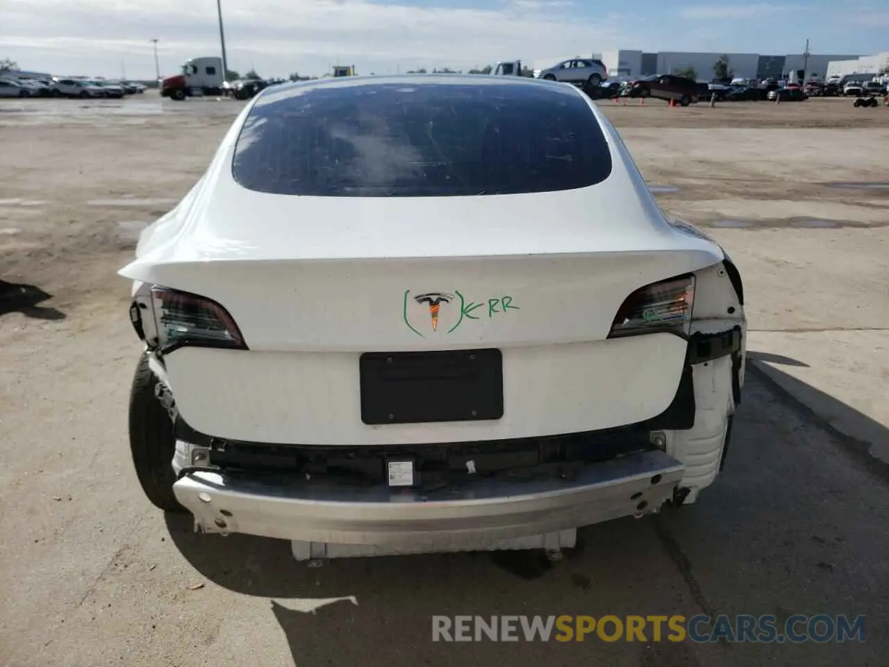 6 fotografías del automóvil dañado 5YJ3E1EA4KF338415 TESLA MODEL 3 2019