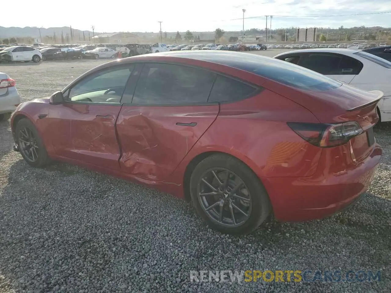2 fotografías del automóvil dañado 5YJ3E1EA4KF396489 TESLA MODEL 3 2019