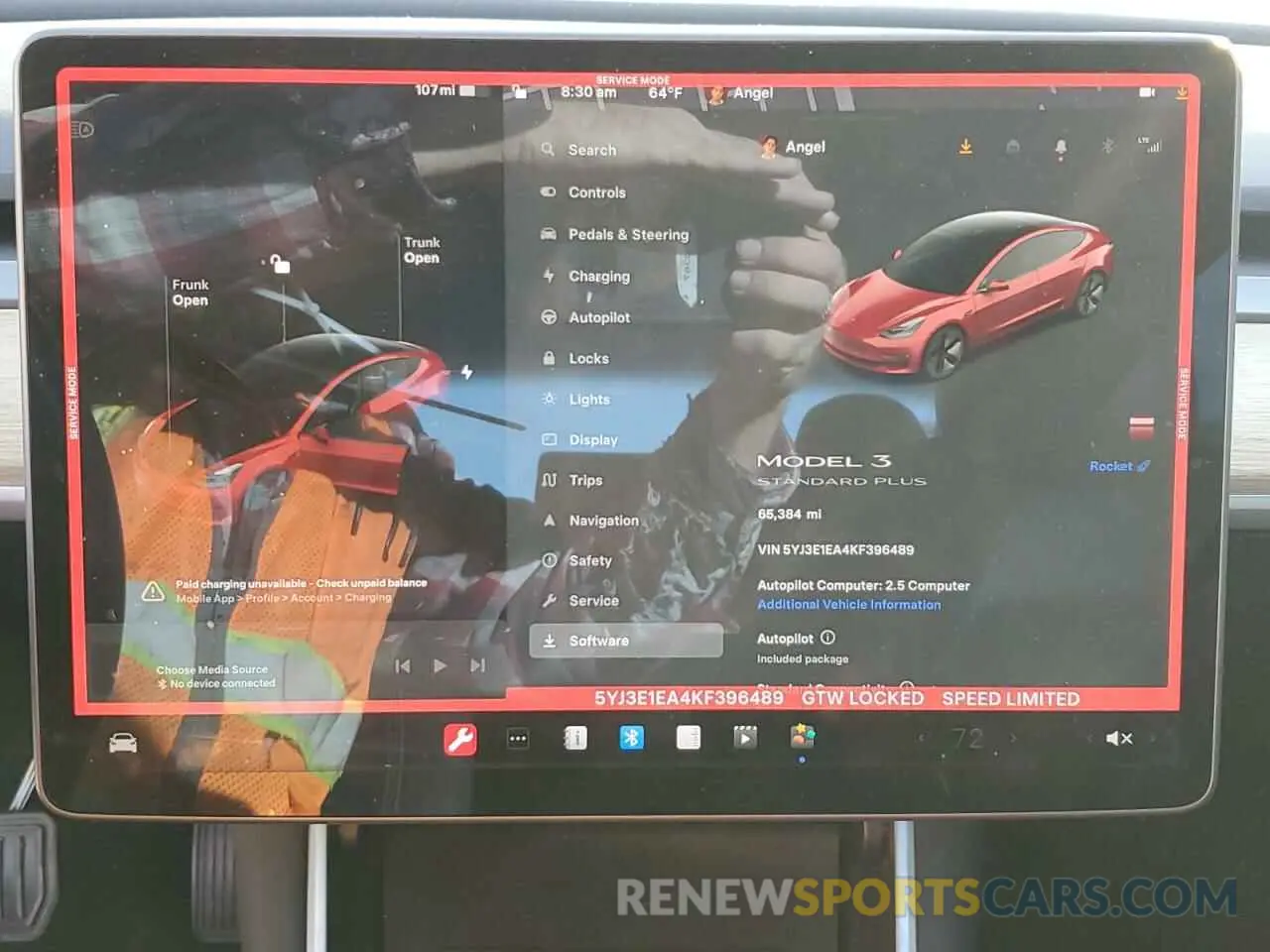 9 fotografías del automóvil dañado 5YJ3E1EA4KF396489 TESLA MODEL 3 2019