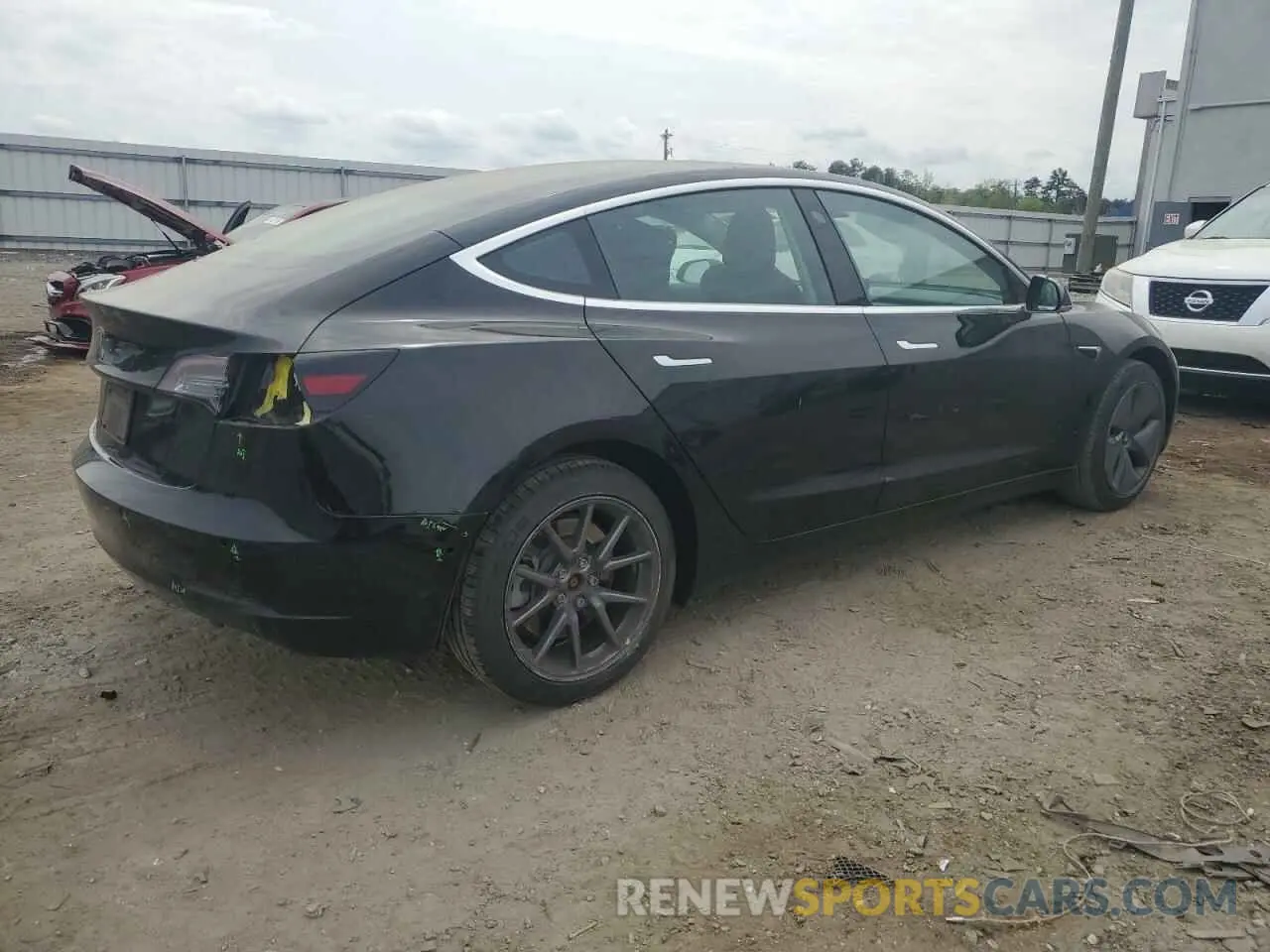 3 fotografías del automóvil dañado 5YJ3E1EA4KF415767 TESLA MODEL 3 2019