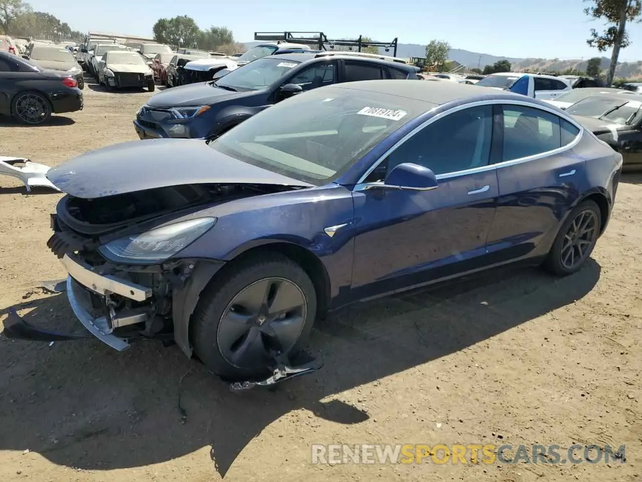 1 fotografías del automóvil dañado 5YJ3E1EA4KF424968 TESLA MODEL 3 2019