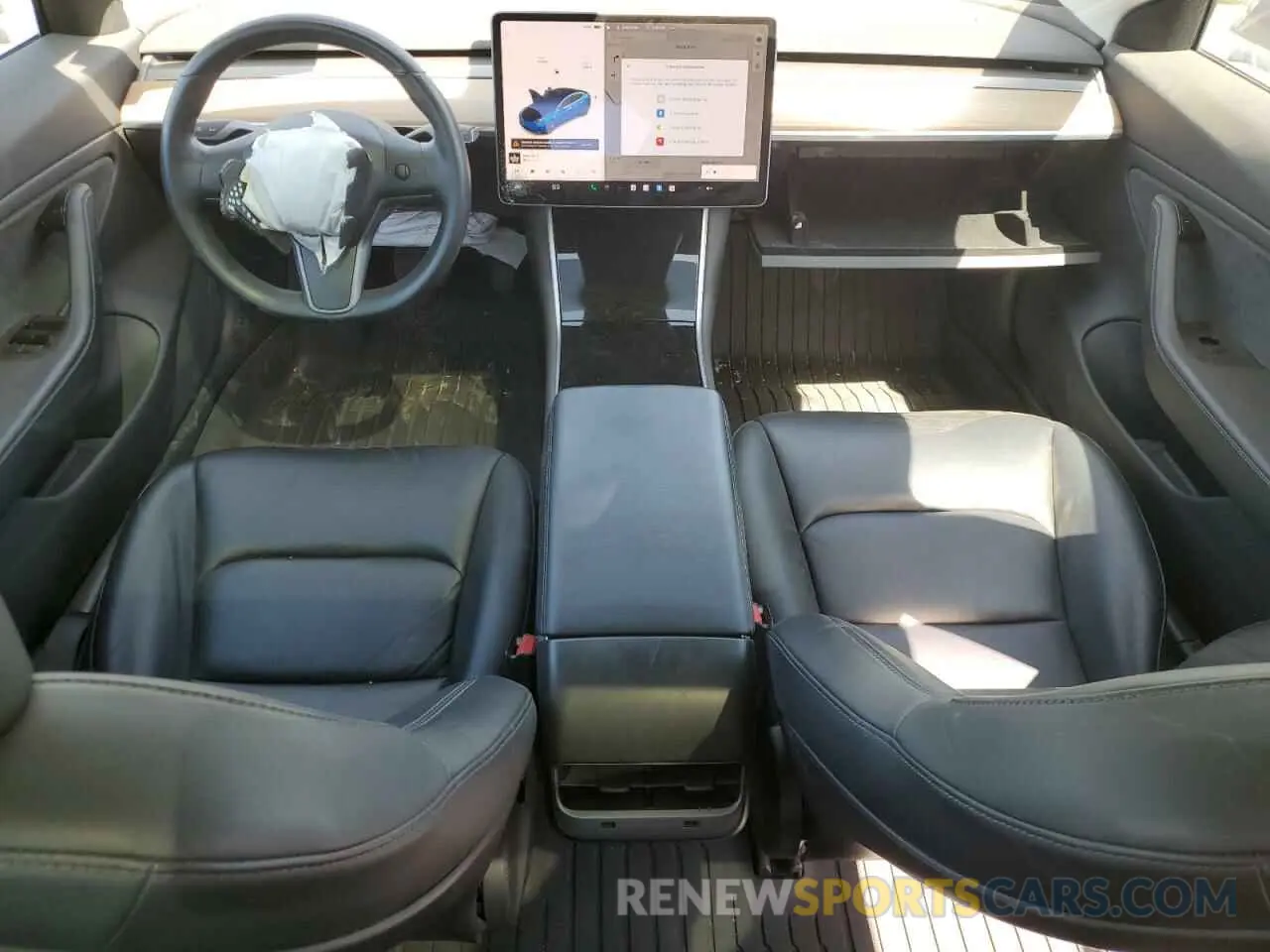 8 fotografías del automóvil dañado 5YJ3E1EA4KF424968 TESLA MODEL 3 2019