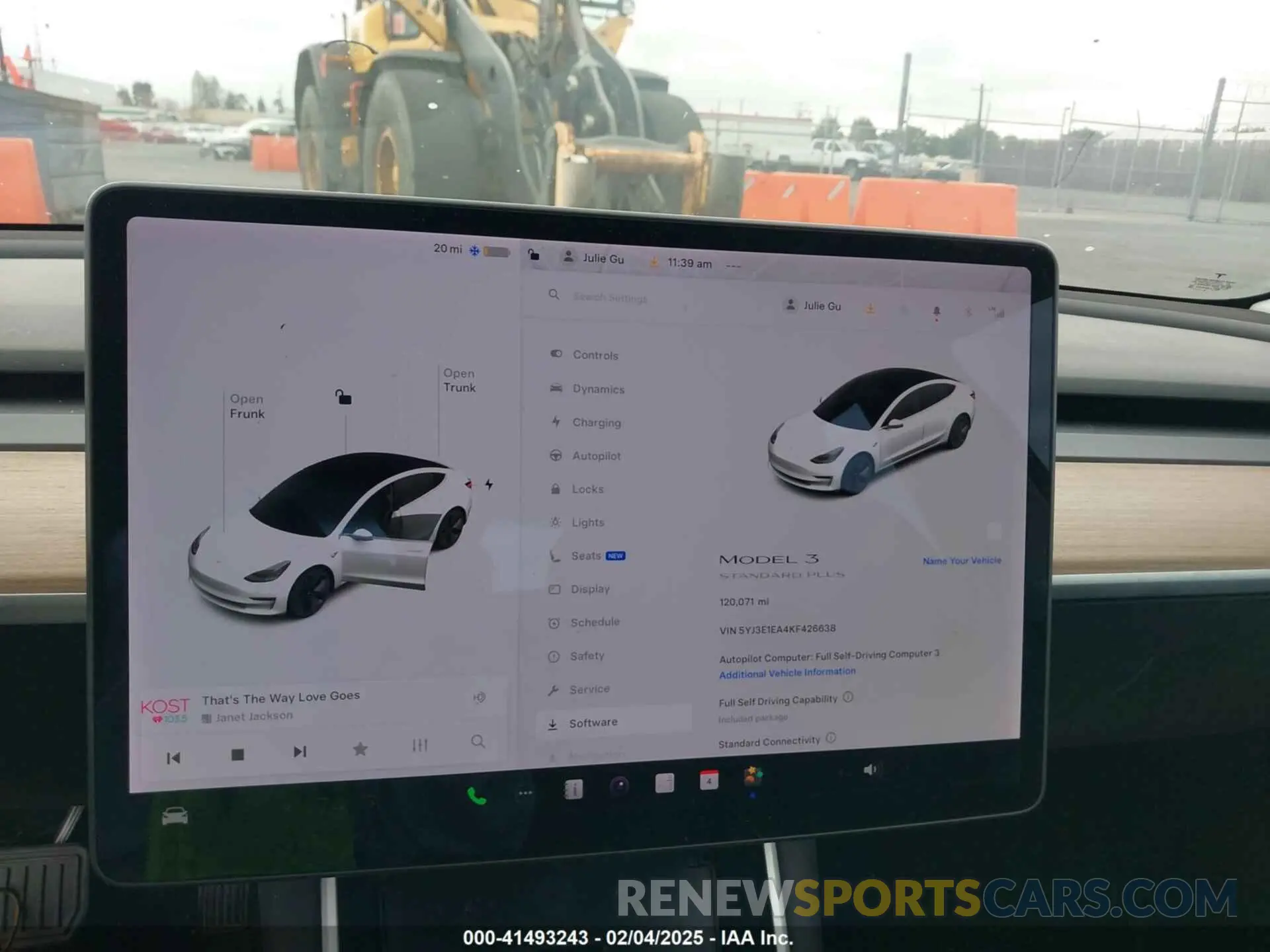 18 fotografías del automóvil dañado 5YJ3E1EA4KF426638 TESLA MODEL 3 2019