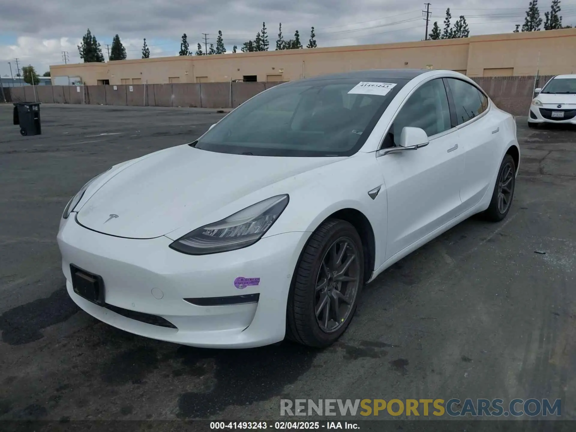 2 fotografías del automóvil dañado 5YJ3E1EA4KF426638 TESLA MODEL 3 2019