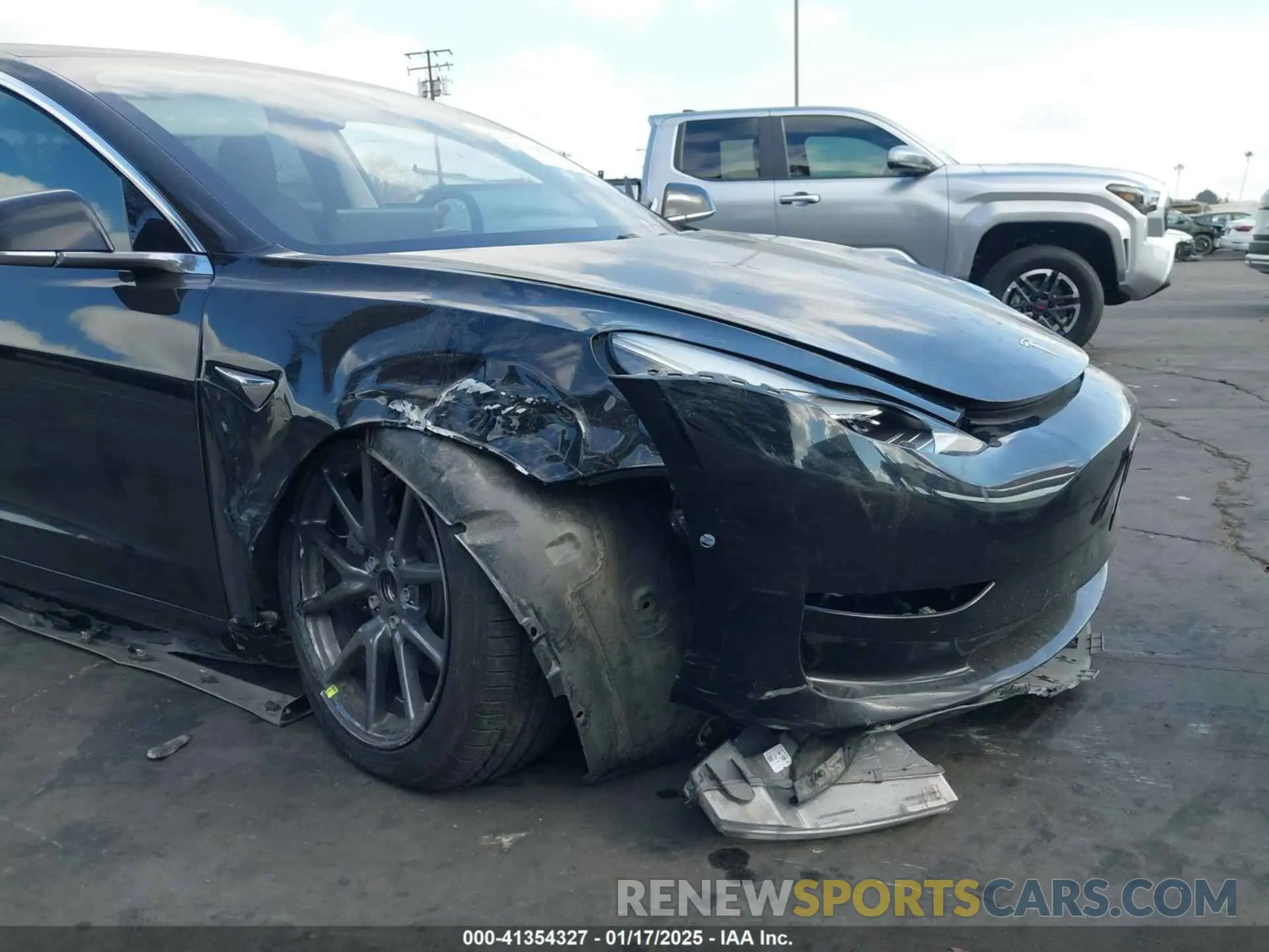 6 fotografías del automóvil dañado 5YJ3E1EA4KF426705 TESLA MODEL 3 2019