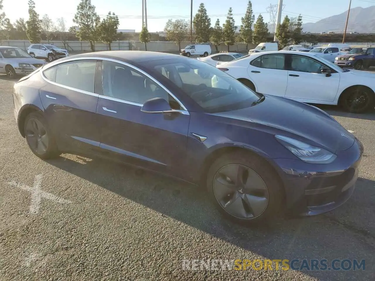 4 fotografías del automóvil dañado 5YJ3E1EA4KF436067 TESLA MODEL 3 2019