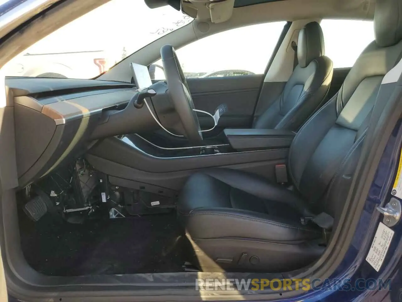 7 fotografías del automóvil dañado 5YJ3E1EA4KF436067 TESLA MODEL 3 2019