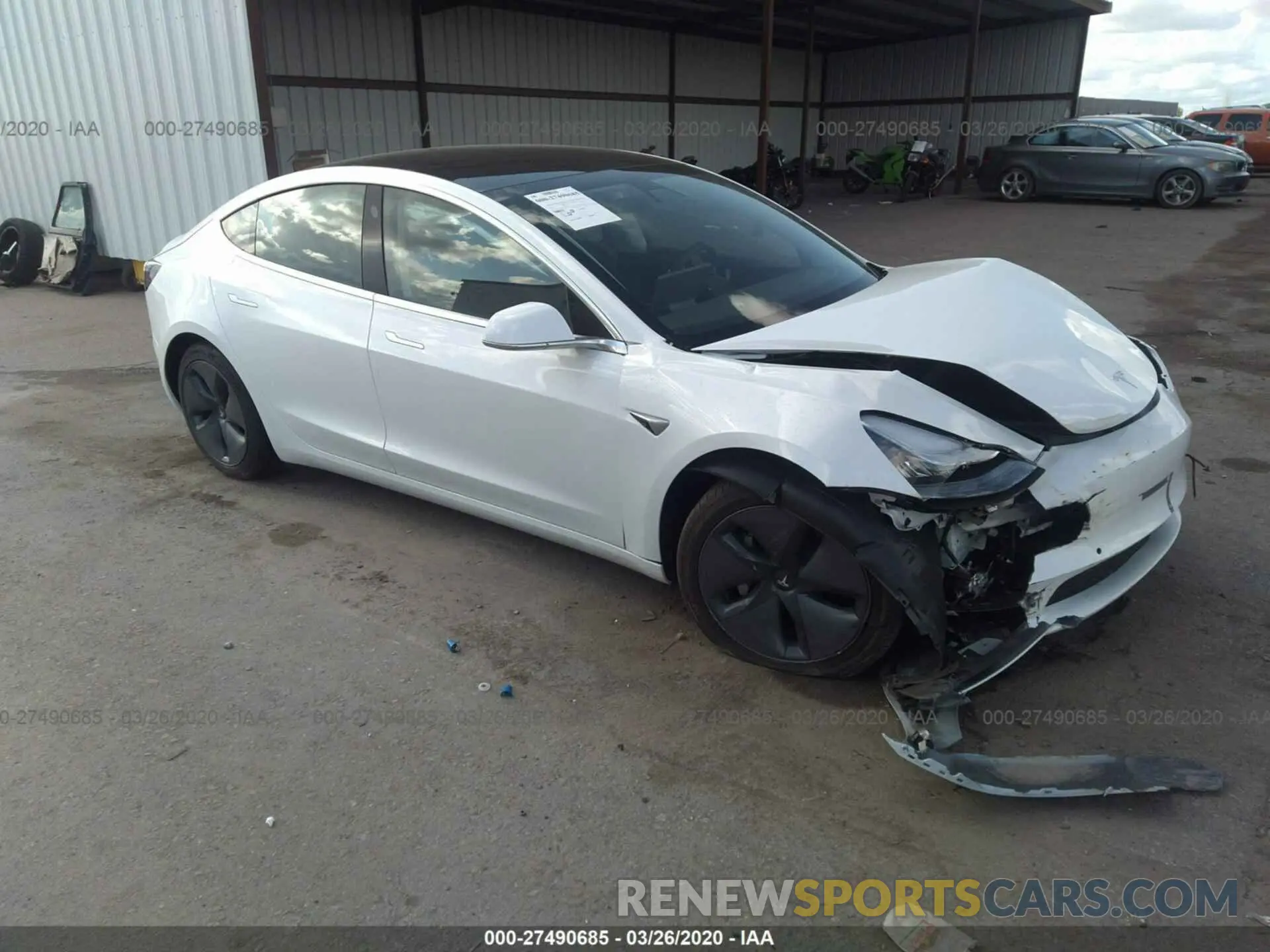 1 fotografías del automóvil dañado 5YJ3E1EA4KF485155 TESLA MODEL 3 2019