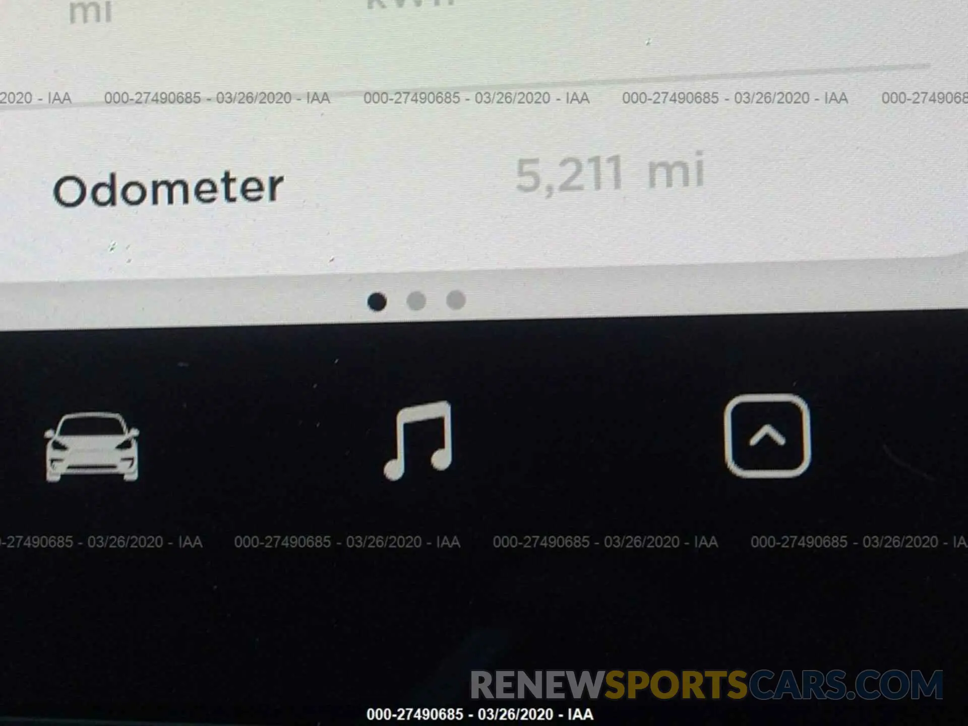 7 fotografías del automóvil dañado 5YJ3E1EA4KF485155 TESLA MODEL 3 2019