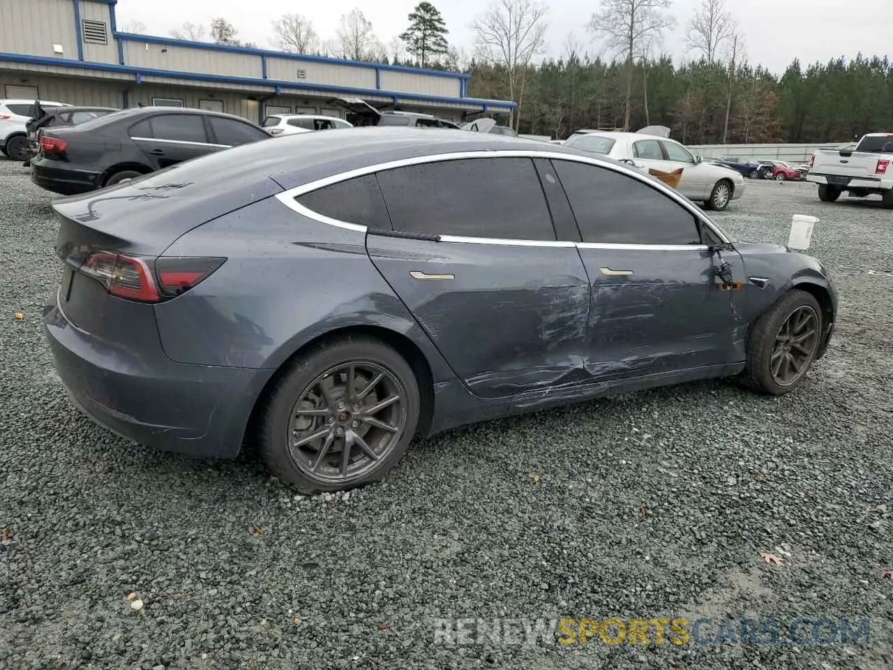 3 fotografías del automóvil dañado 5YJ3E1EA4KF531034 TESLA MODEL 3 2019