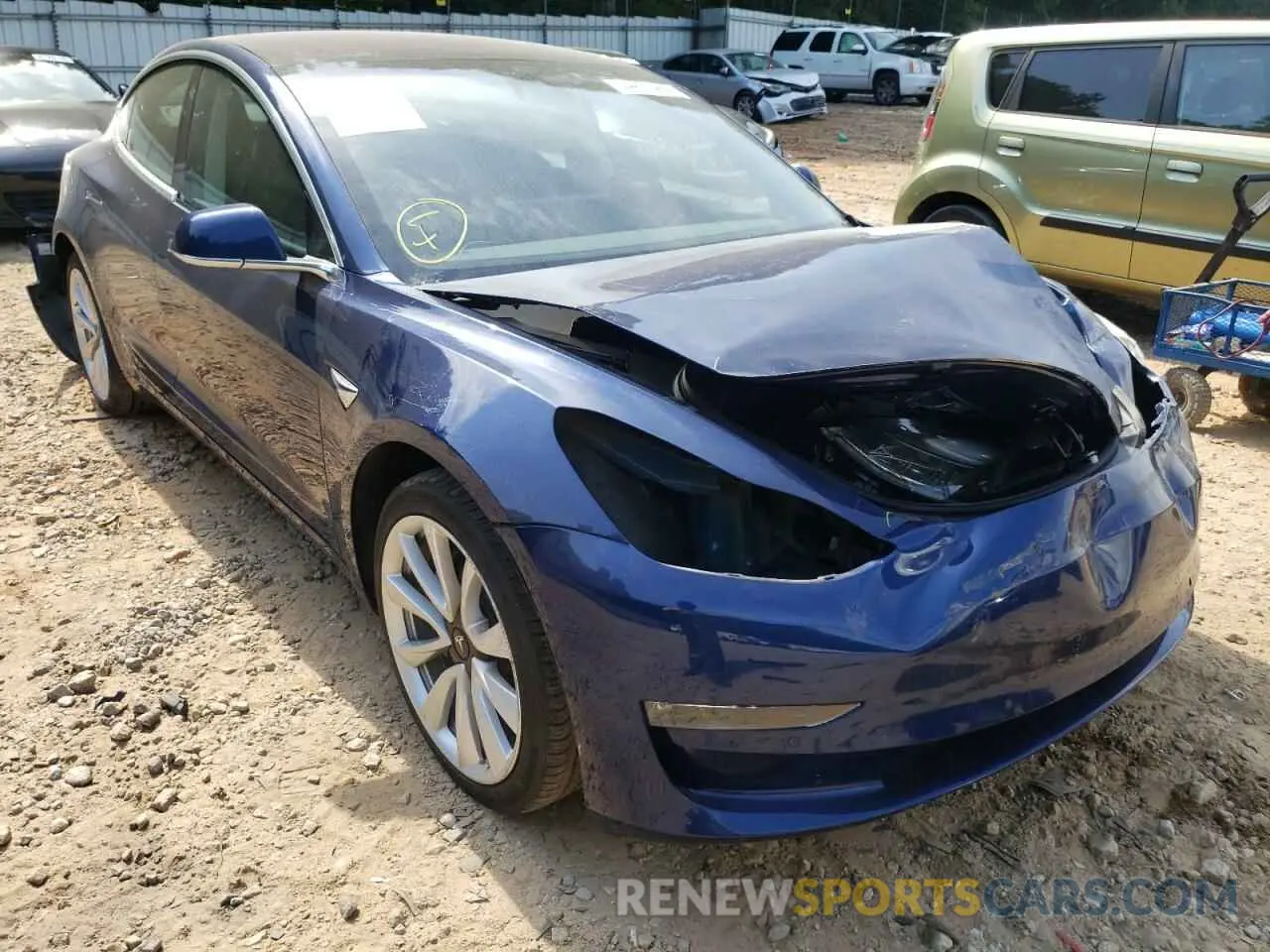 1 fotografías del automóvil dañado 5YJ3E1EA5KF301146 TESLA MODEL 3 2019