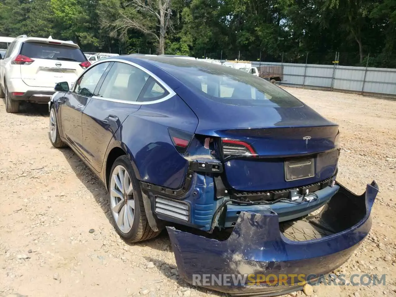 3 fotografías del automóvil dañado 5YJ3E1EA5KF301146 TESLA MODEL 3 2019