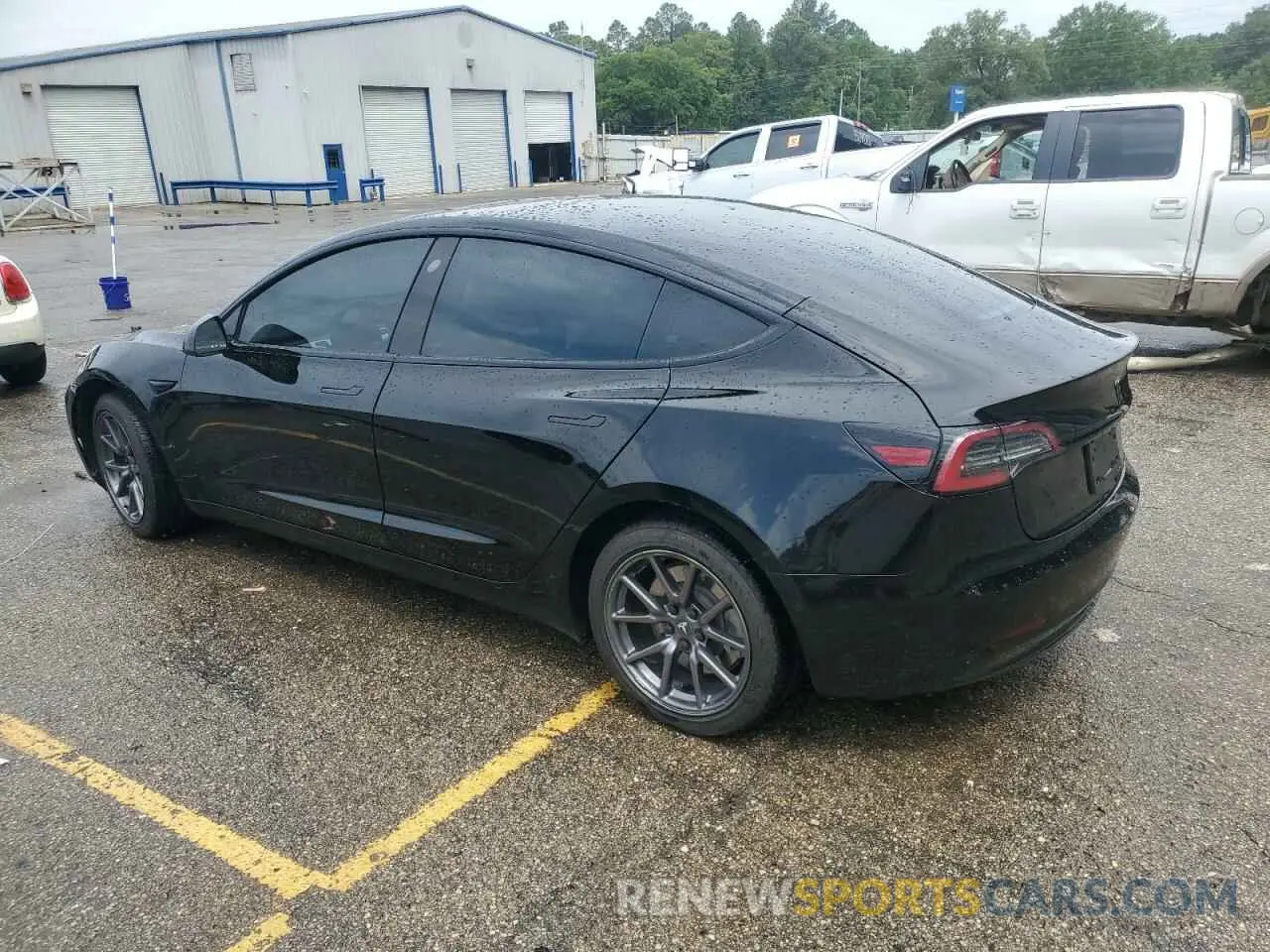 2 fotografías del automóvil dañado 5YJ3E1EA5KF301714 TESLA MODEL 3 2019