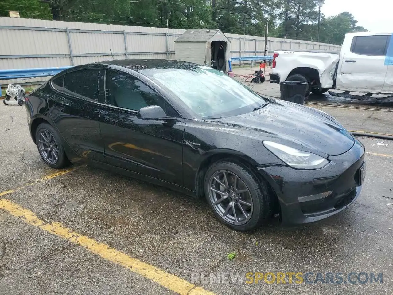 4 fotografías del automóvil dañado 5YJ3E1EA5KF301714 TESLA MODEL 3 2019
