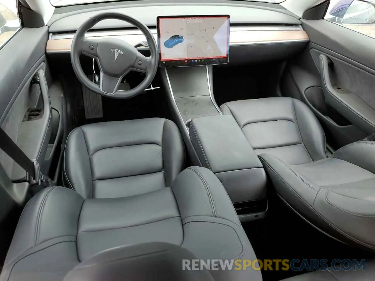 8 fotografías del automóvil dañado 5YJ3E1EA5KF308937 TESLA MODEL 3 2019