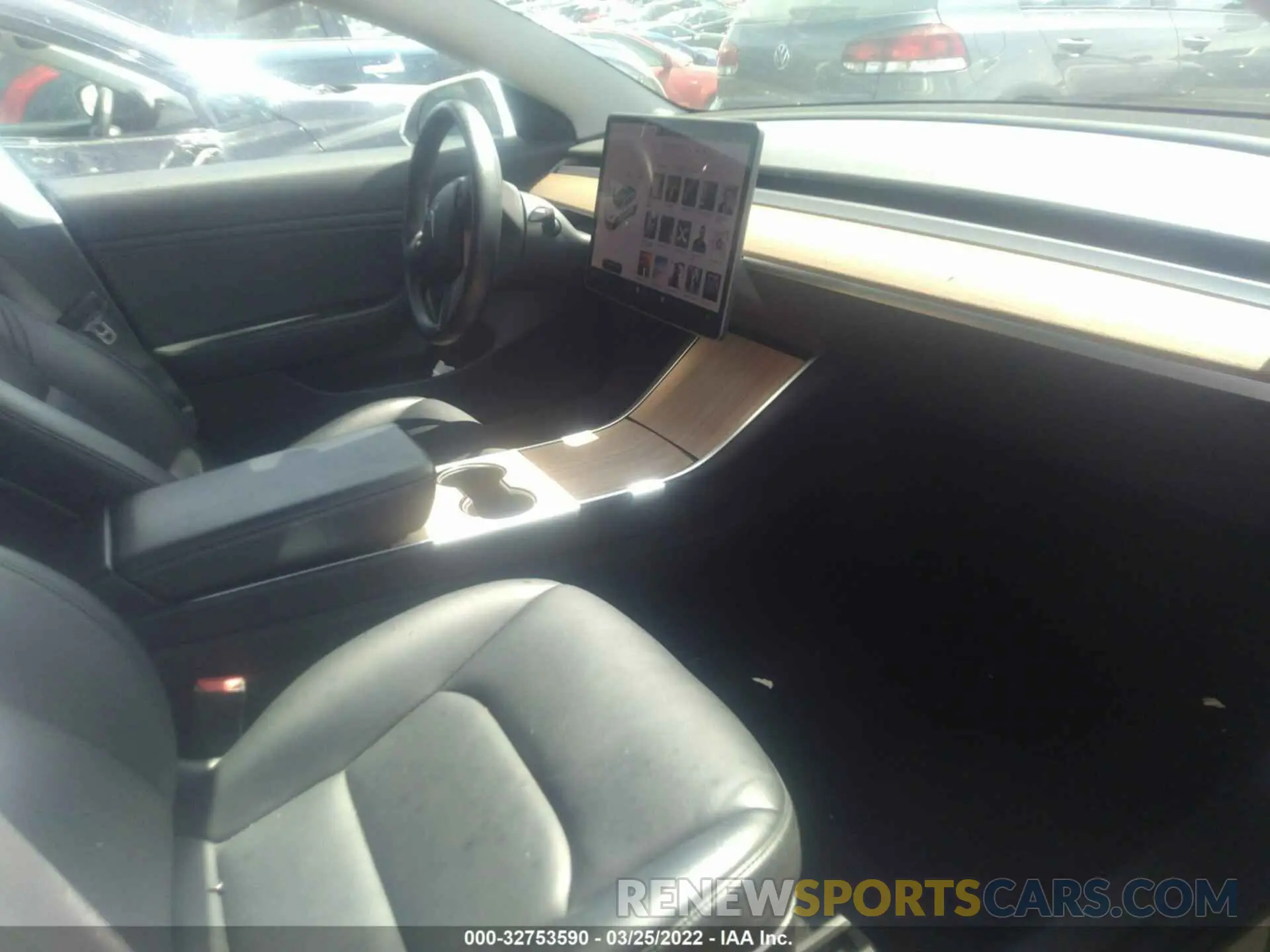 5 fotografías del automóvil dañado 5YJ3E1EA5KF309845 TESLA MODEL 3 2019