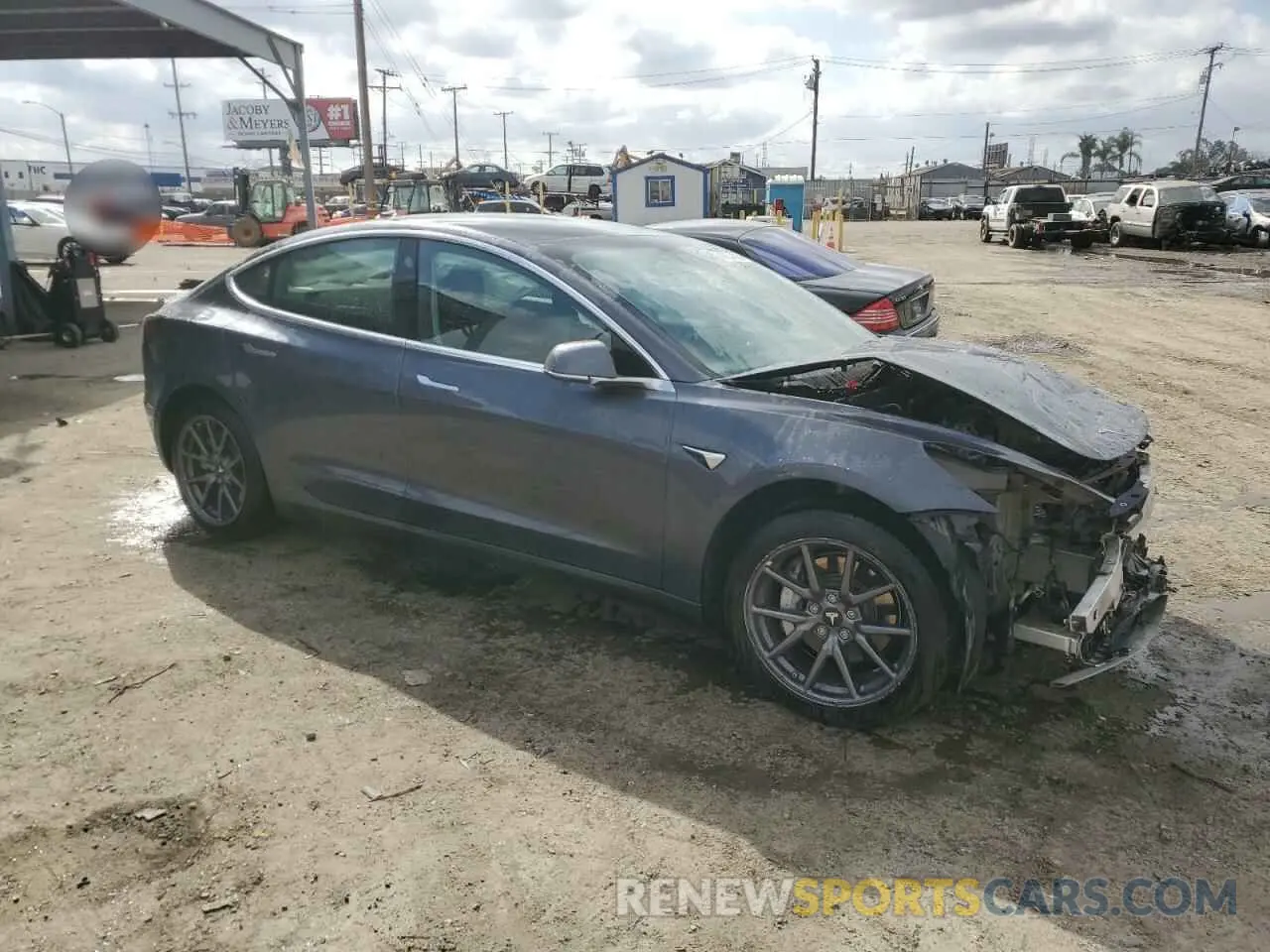 4 fotografías del automóvil dañado 5YJ3E1EA5KF331294 TESLA MODEL 3 2019