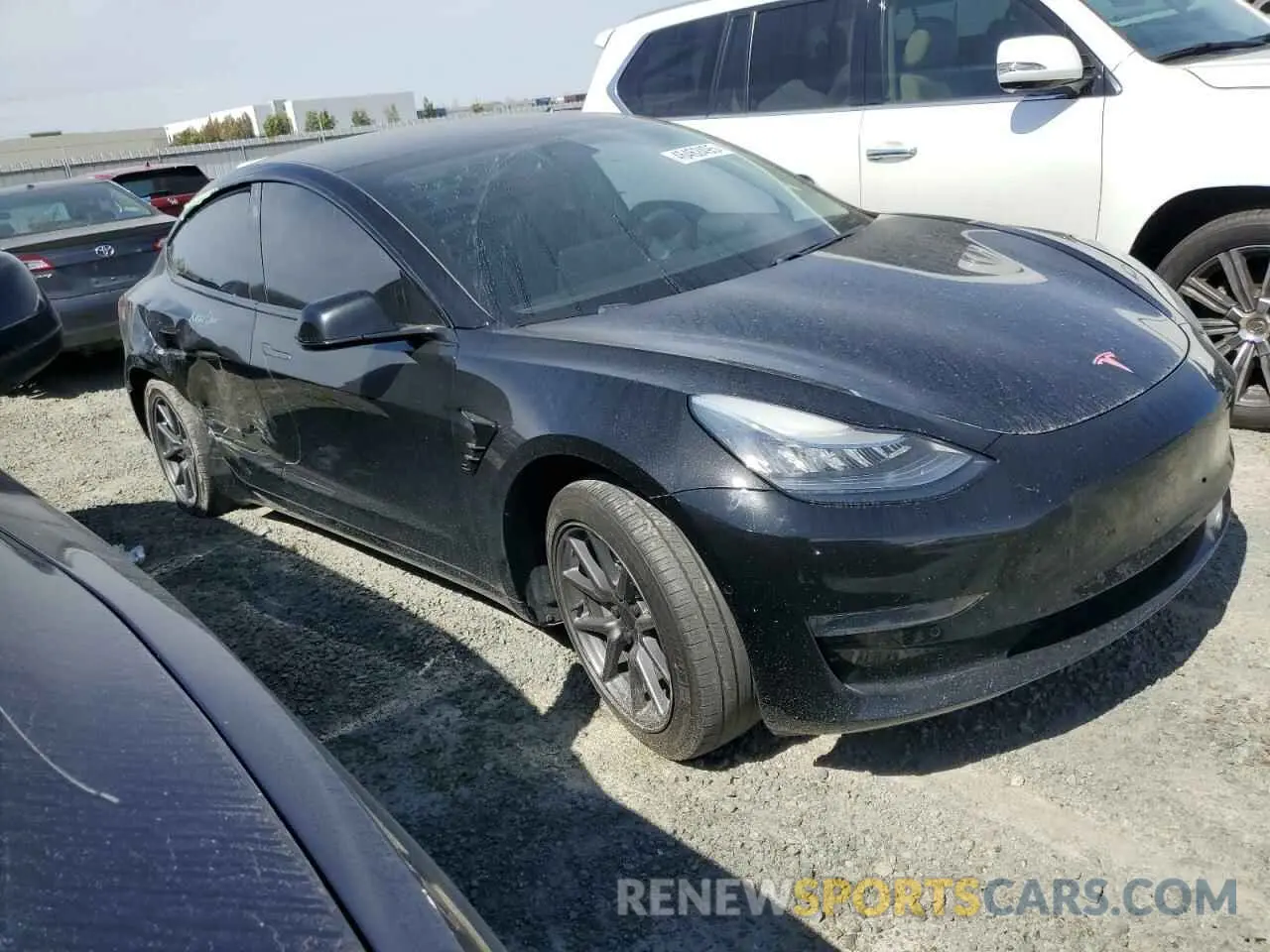 4 fotografías del automóvil dañado 5YJ3E1EA5KF395660 TESLA MODEL 3 2019