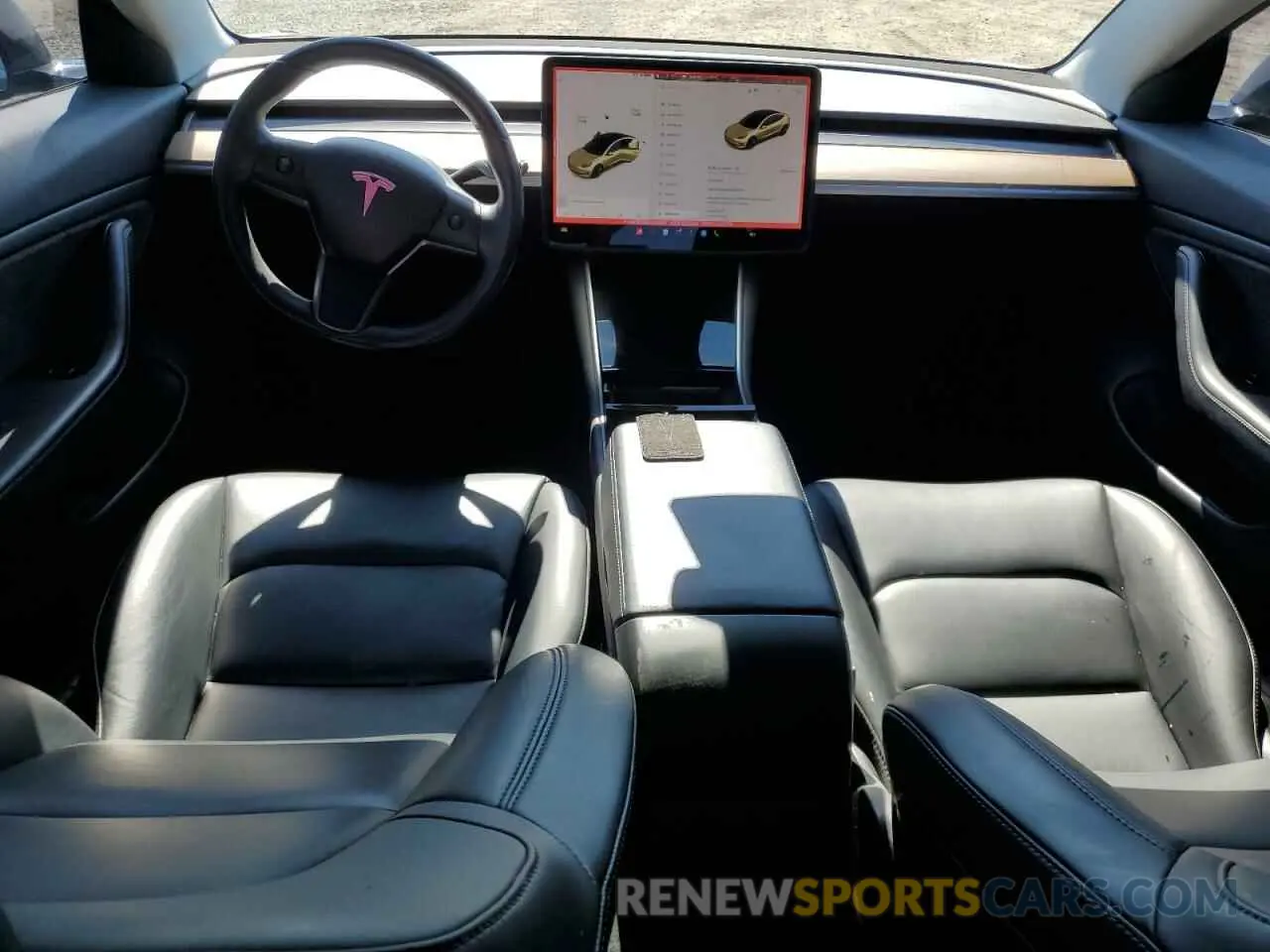 8 fotografías del automóvil dañado 5YJ3E1EA5KF395660 TESLA MODEL 3 2019