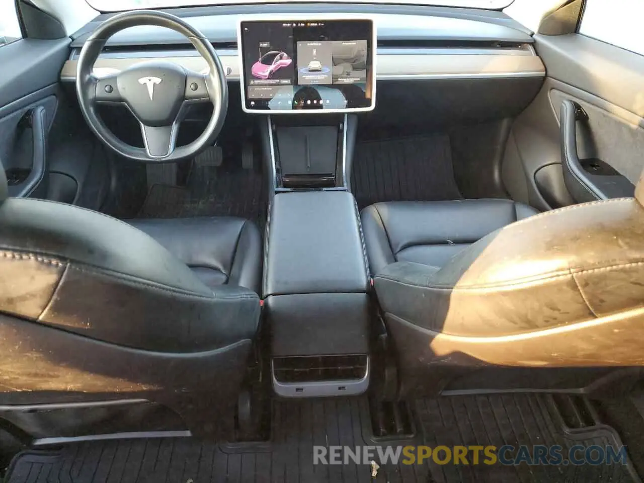 8 fotografías del automóvil dañado 5YJ3E1EA5KF396064 TESLA MODEL 3 2019