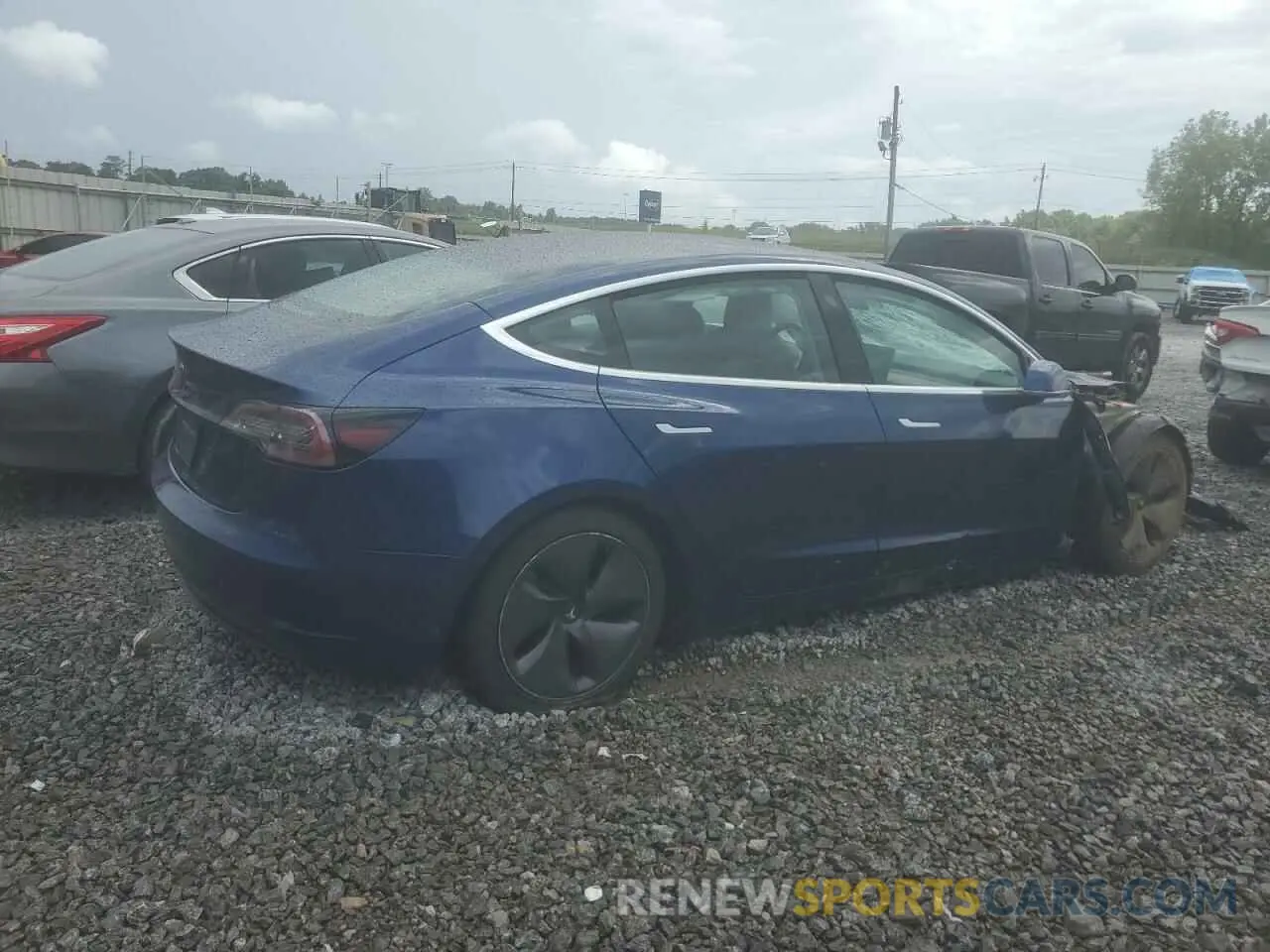 3 fotografías del automóvil dañado 5YJ3E1EA5KF411789 TESLA MODEL 3 2019
