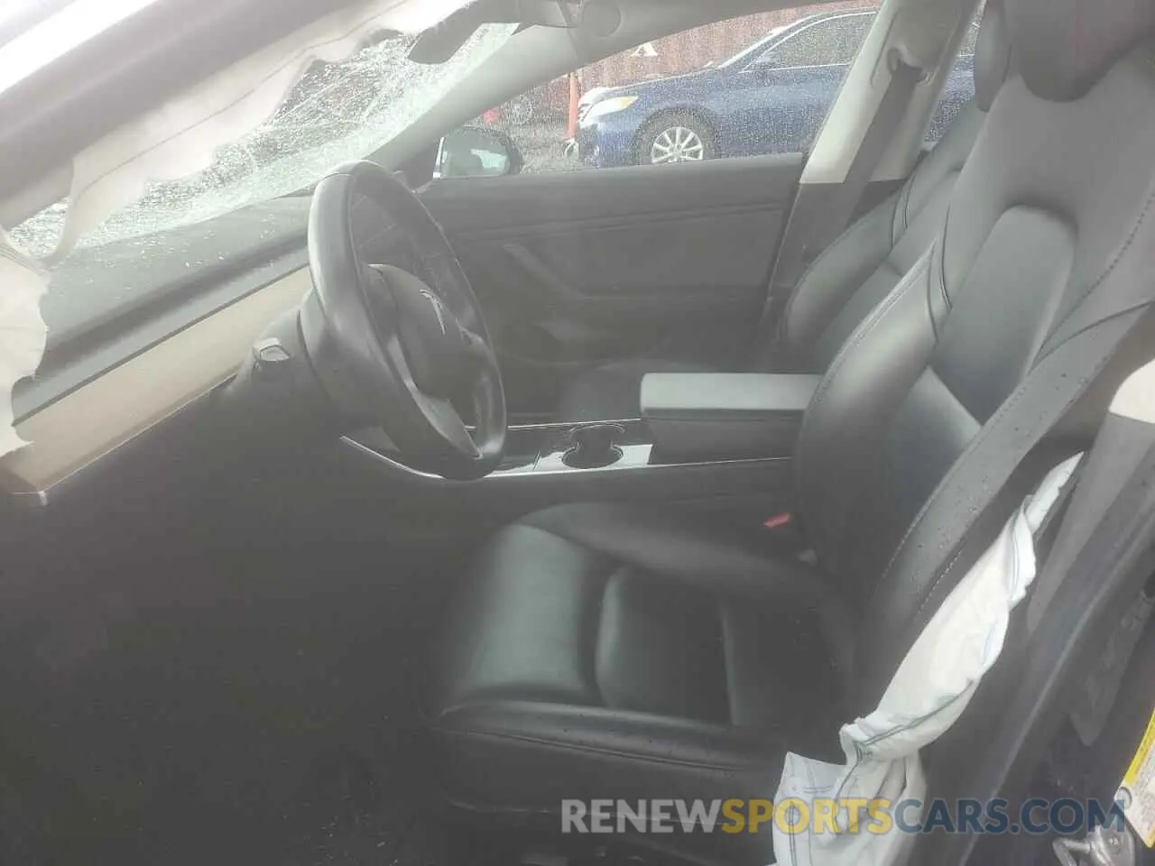 7 fotografías del automóvil dañado 5YJ3E1EA5KF411789 TESLA MODEL 3 2019