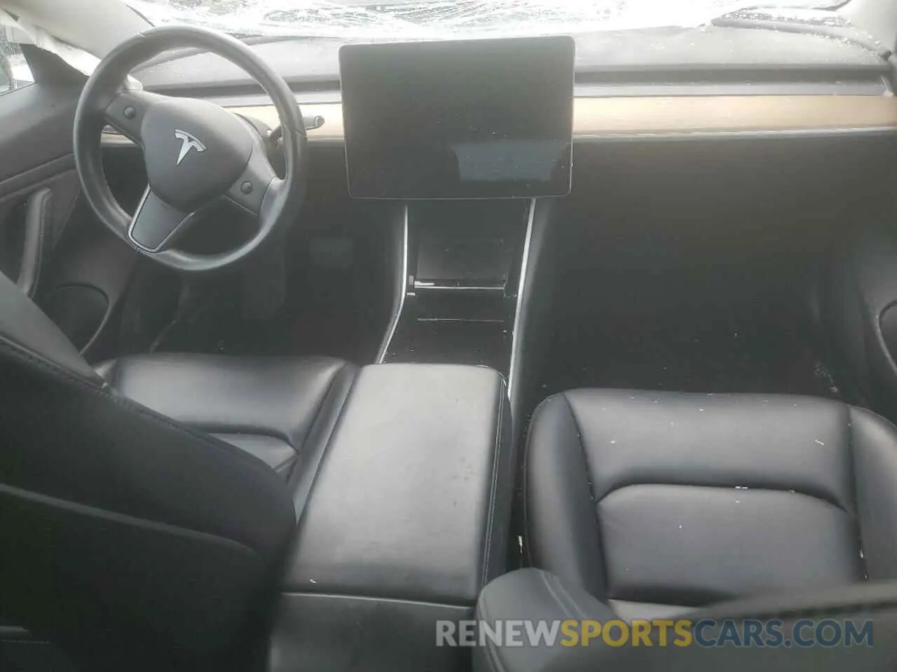 8 fotografías del automóvil dañado 5YJ3E1EA5KF411789 TESLA MODEL 3 2019