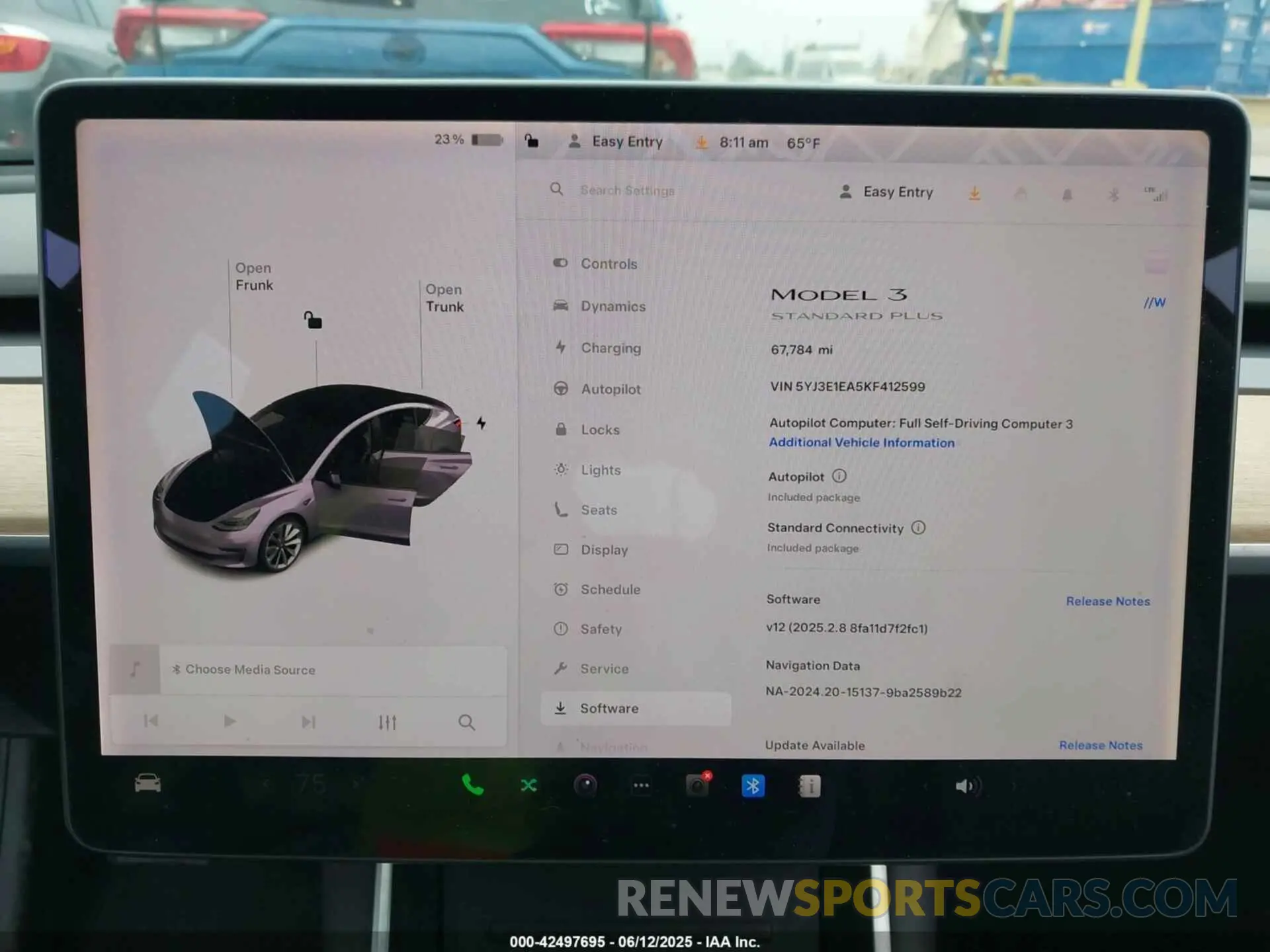 7 fotografías del automóvil dañado 5YJ3E1EA5KF412599 TESLA MODEL 3 2019