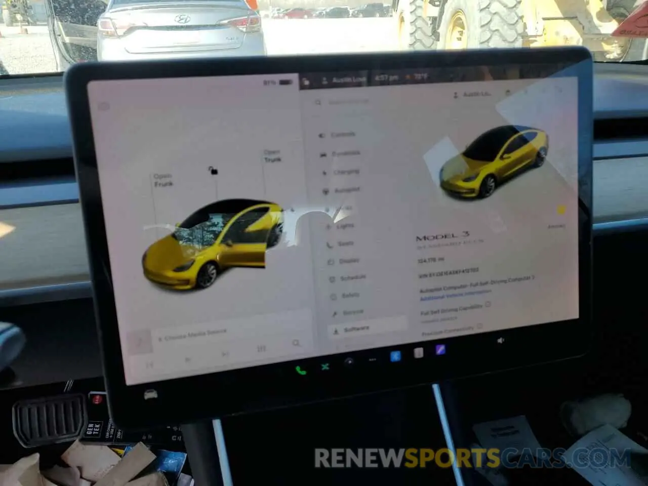 9 fotografías del automóvil dañado 5YJ3E1EA5KF412702 TESLA MODEL 3 2019