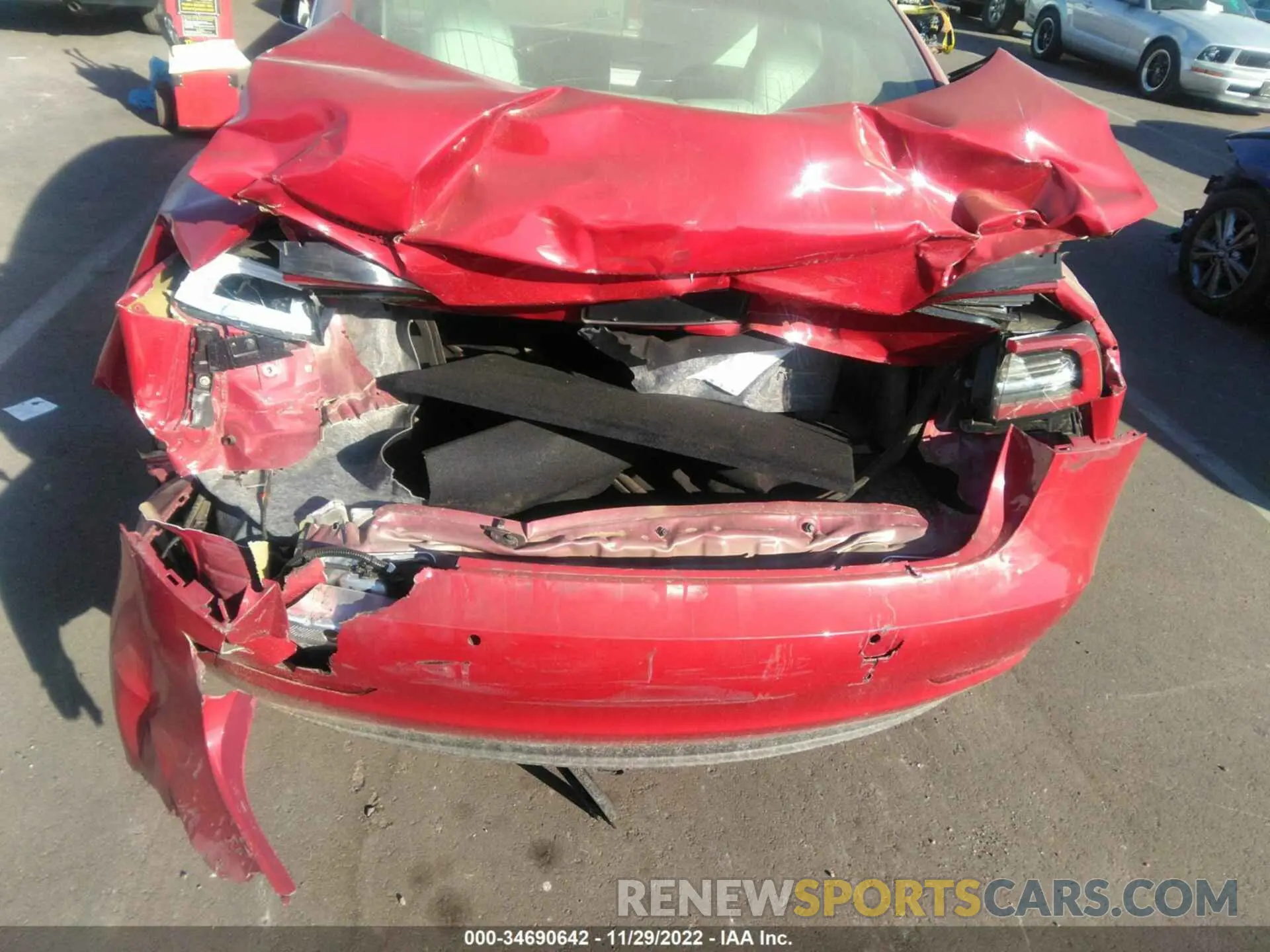 6 fotografías del automóvil dañado 5YJ3E1EA5KF432061 TESLA MODEL 3 2019