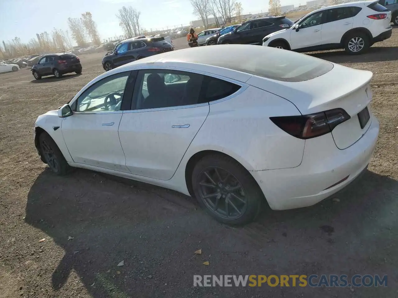 2 fotografías del automóvil dañado 5YJ3E1EA5KF483219 TESLA MODEL 3 2019