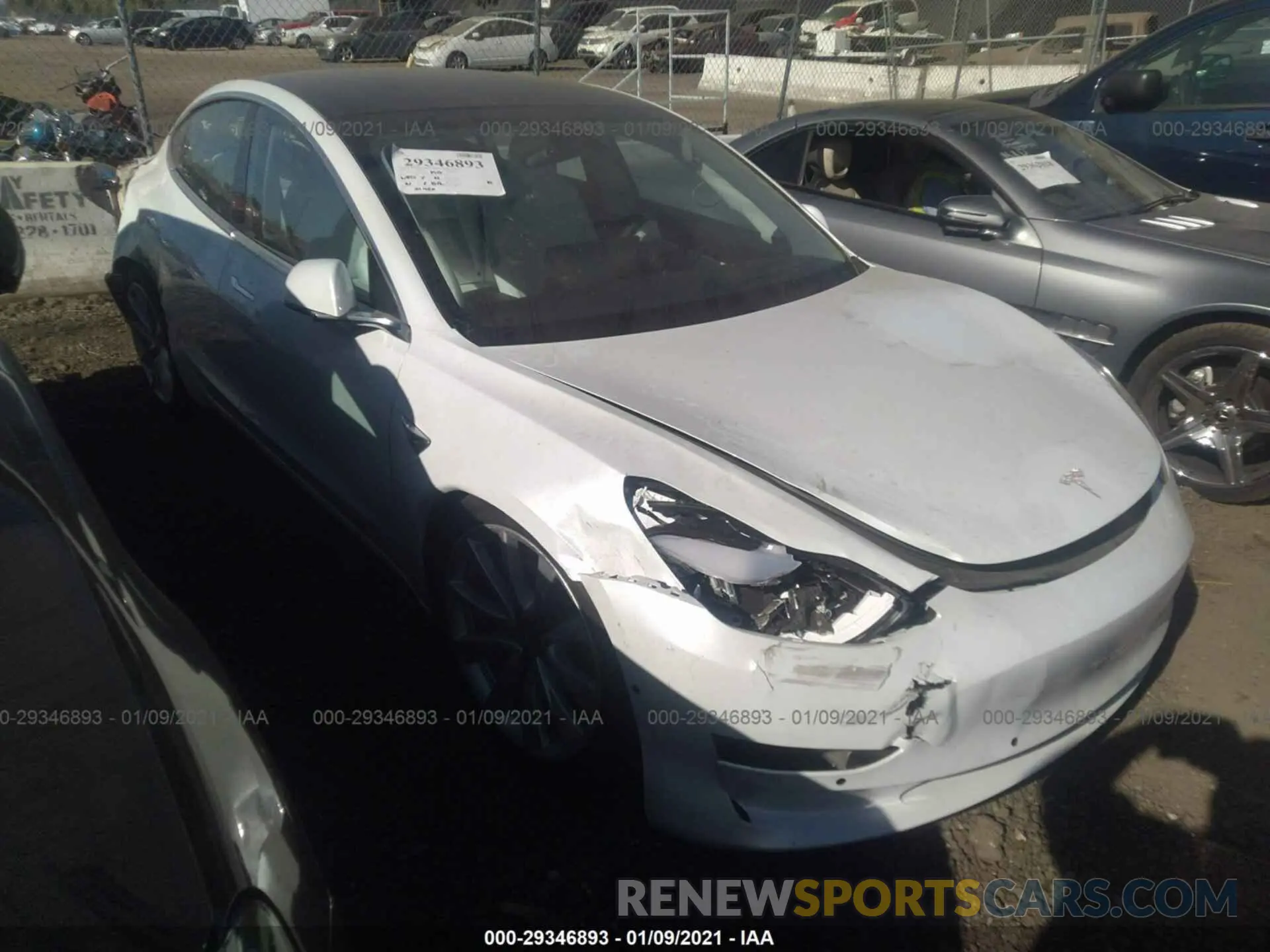 1 fotografías del automóvil dañado 5YJ3E1EA5KF519880 TESLA MODEL 3 2019
