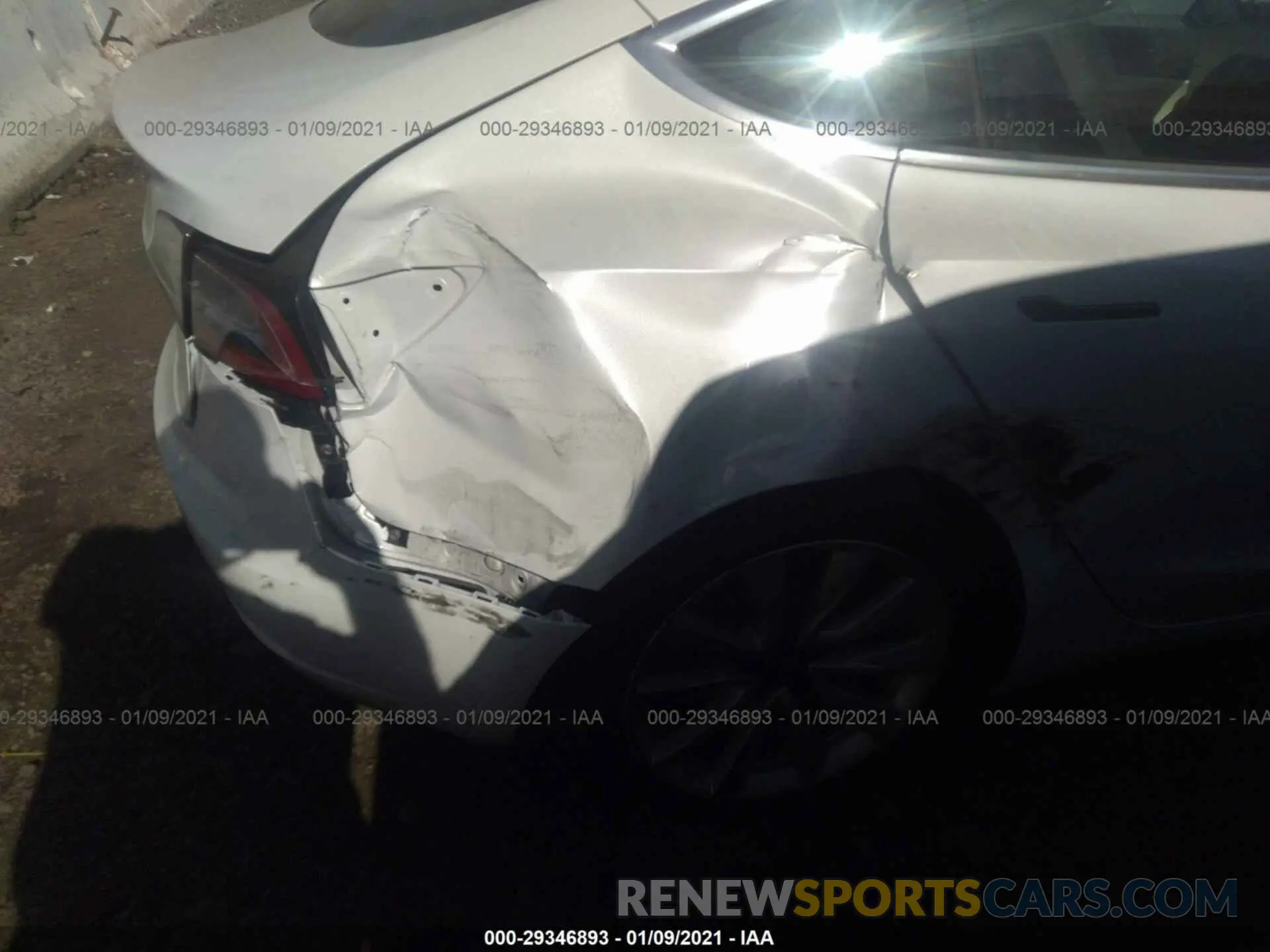 6 fotografías del automóvil dañado 5YJ3E1EA5KF519880 TESLA MODEL 3 2019