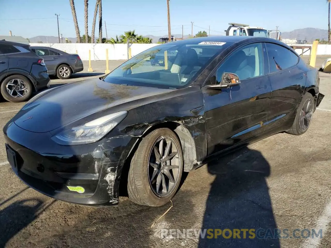 1 fotografías del automóvil dañado 5YJ3E1EA6KF190039 TESLA MODEL 3 2019